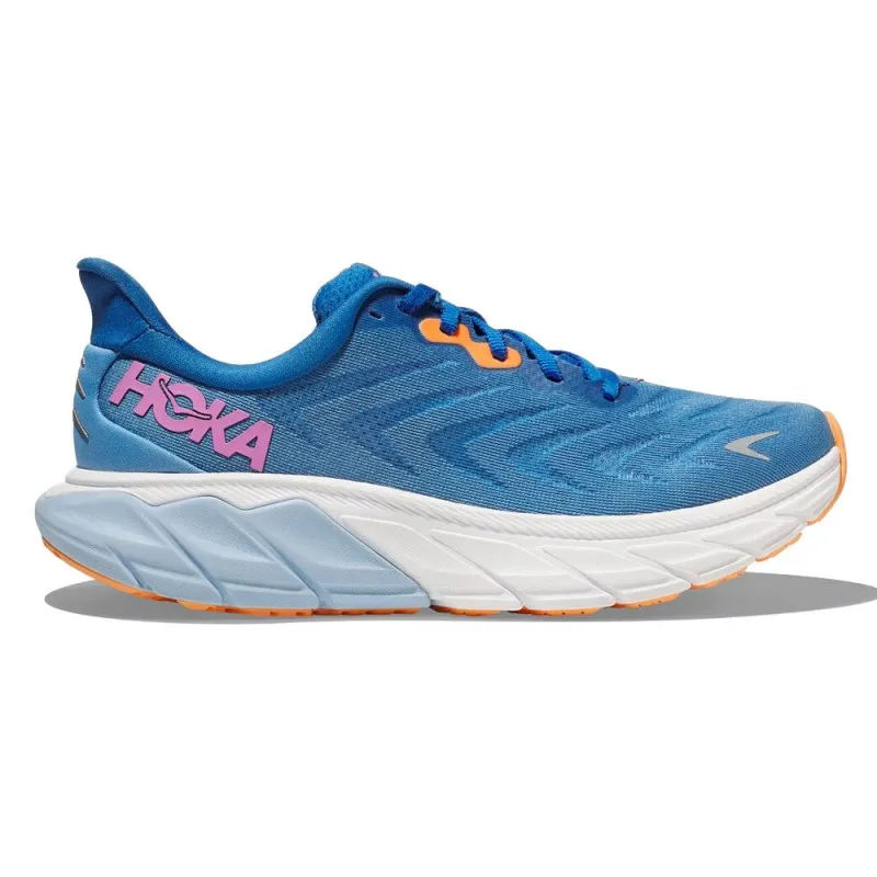 Hoka Arahi 6 Blu Arancio Rosa - Scarpe Running Donna