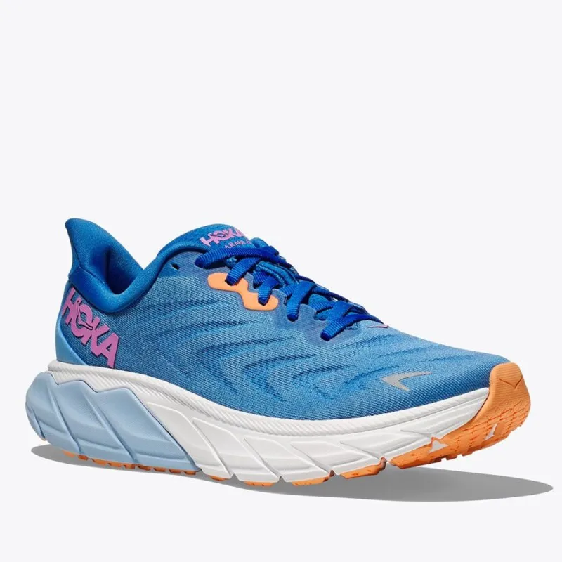 Hoka Arahi 6 Blu Arancio Rosa - Scarpe Running Donna