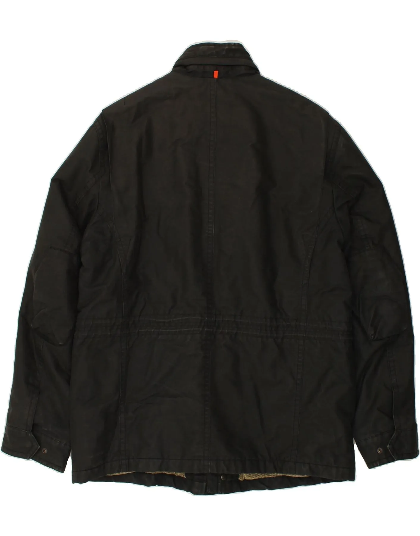 HUGO BOSS Mens Utility Jacket IT 56 3XL Black Cotton