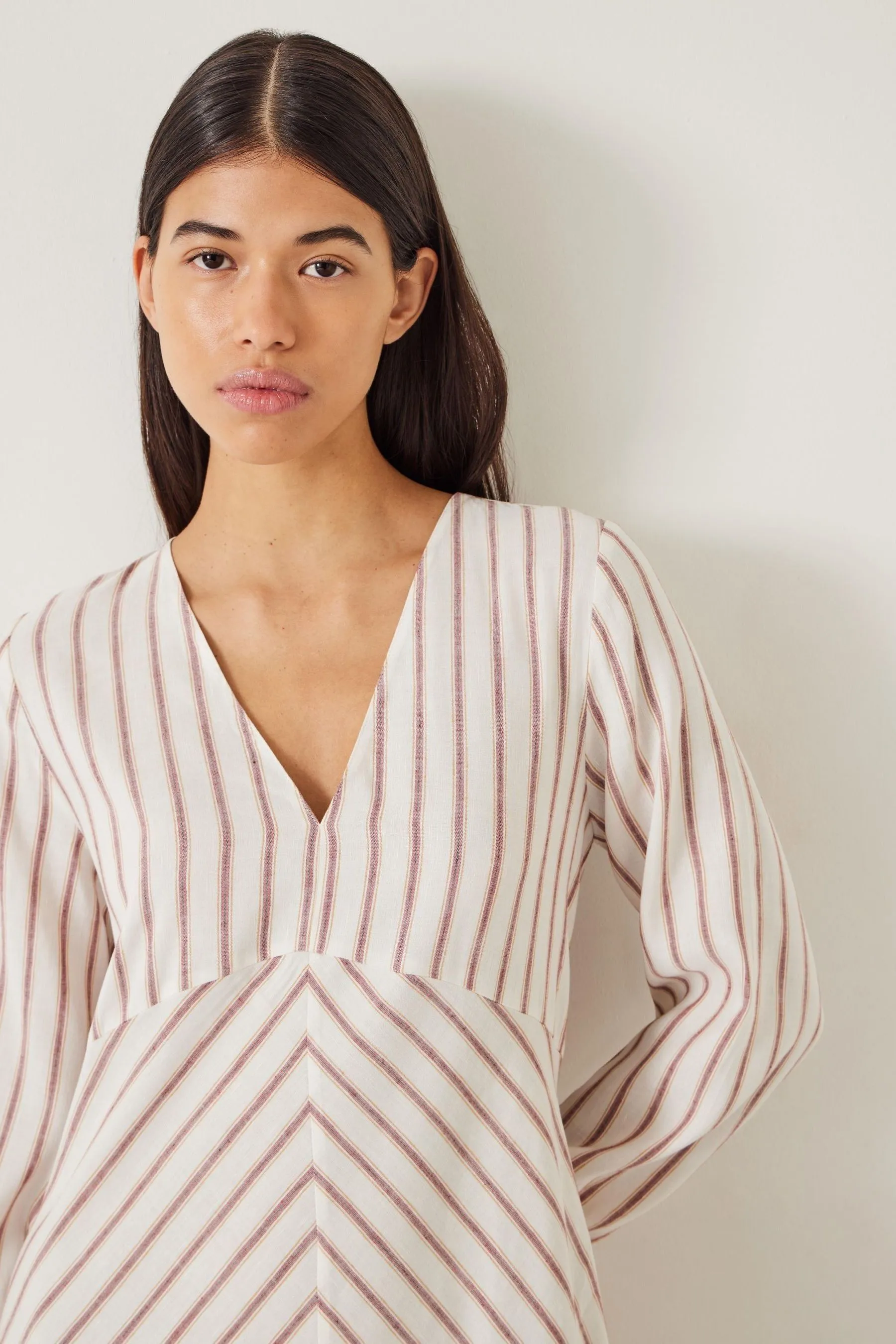 Hush Aine - Abito maxi A righe