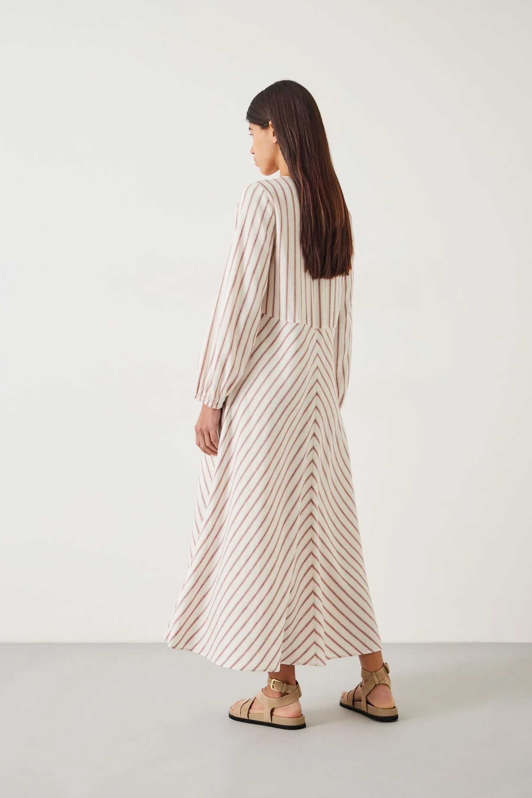 Hush Aine - Abito maxi A righe