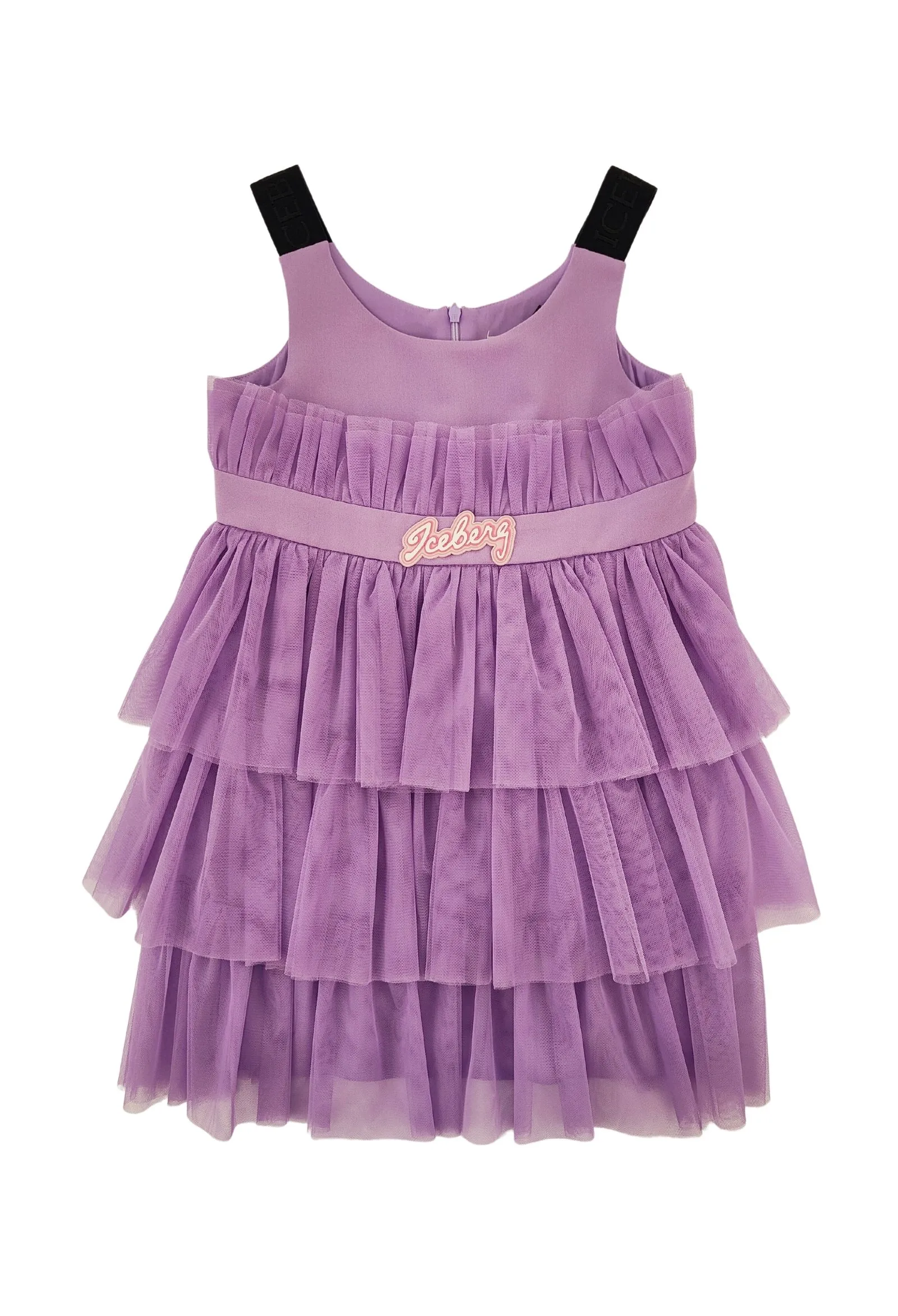 iceberg  abito tulle balze