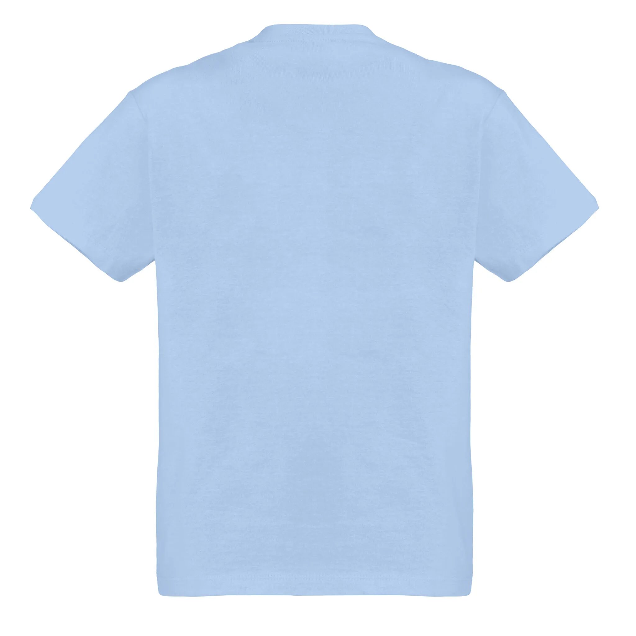IM T-SHIRT COLLEGE FLUO BAMBINO AZZURRA