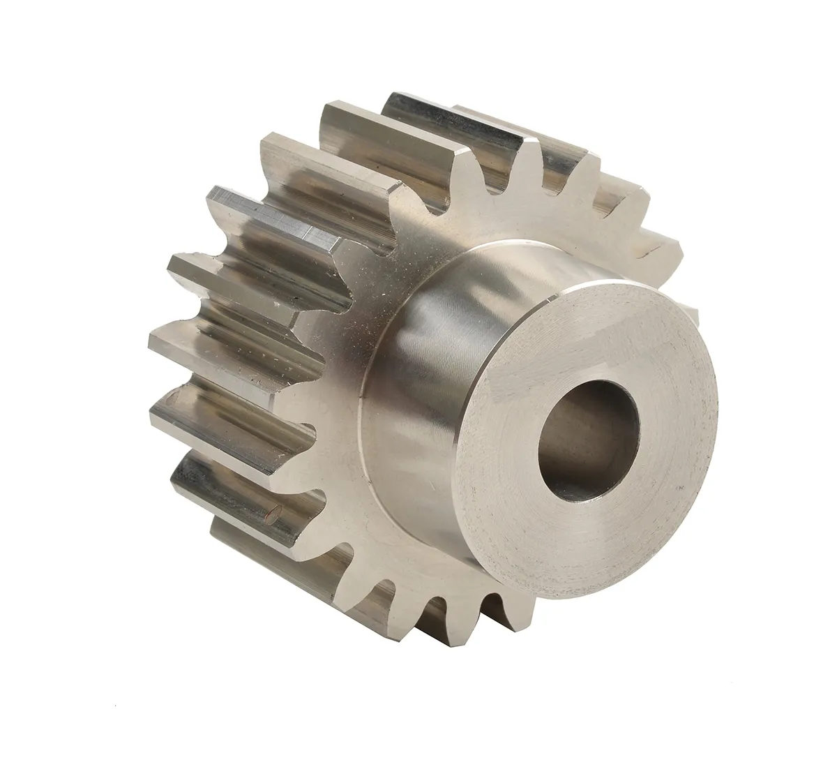 Ingranaggio cilindrico RS PRO, modulo 1.5, 28 denti, passo Ø 42mm, semigiunto Ø 30mm, foro Ø 12mm, in Acciaio