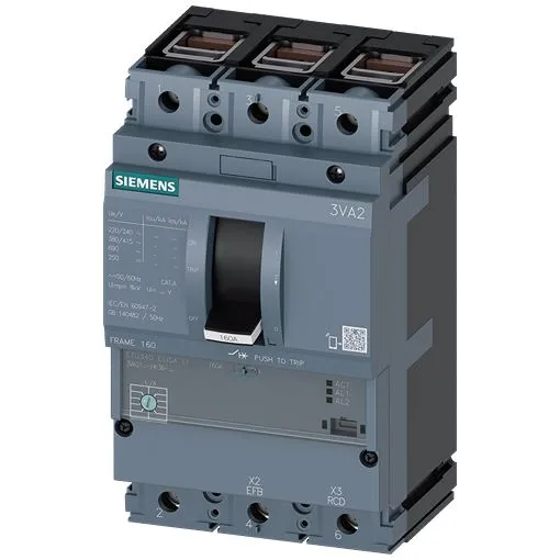 Interruttore di sicurezza elettronico Siemens, 100A, 3 canali, 3VA2
