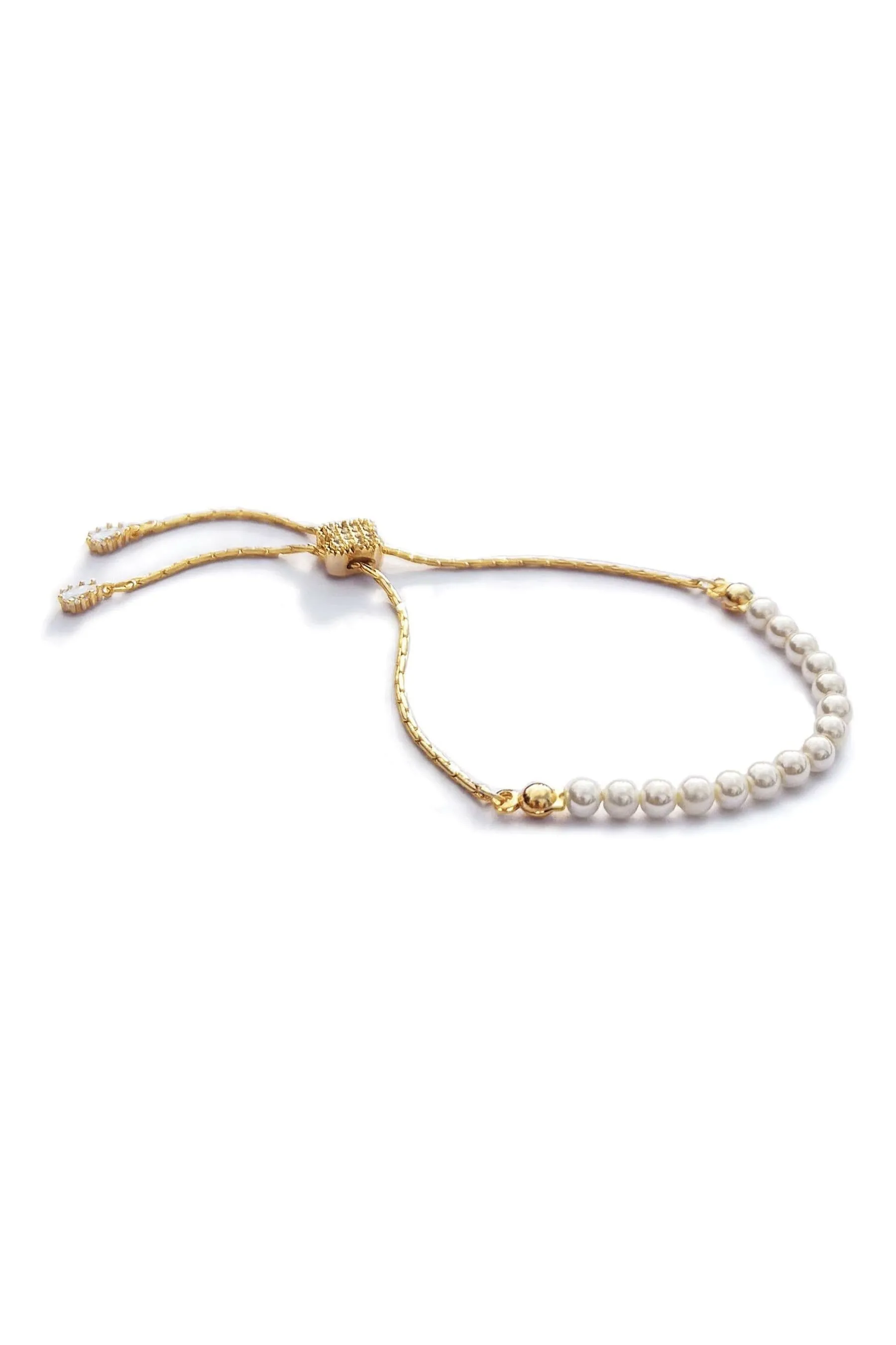 Ivory & Co Carlisle - Braccialetto con perle e fermacorda