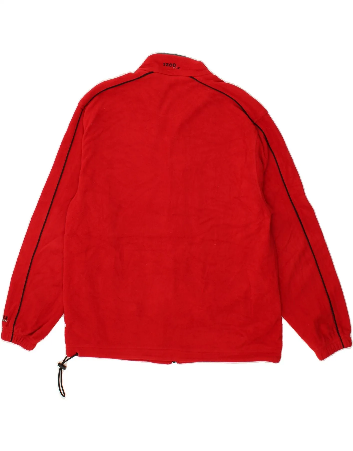 IZOD Mens Fleece Jacket UK 40 Large Red Polyester