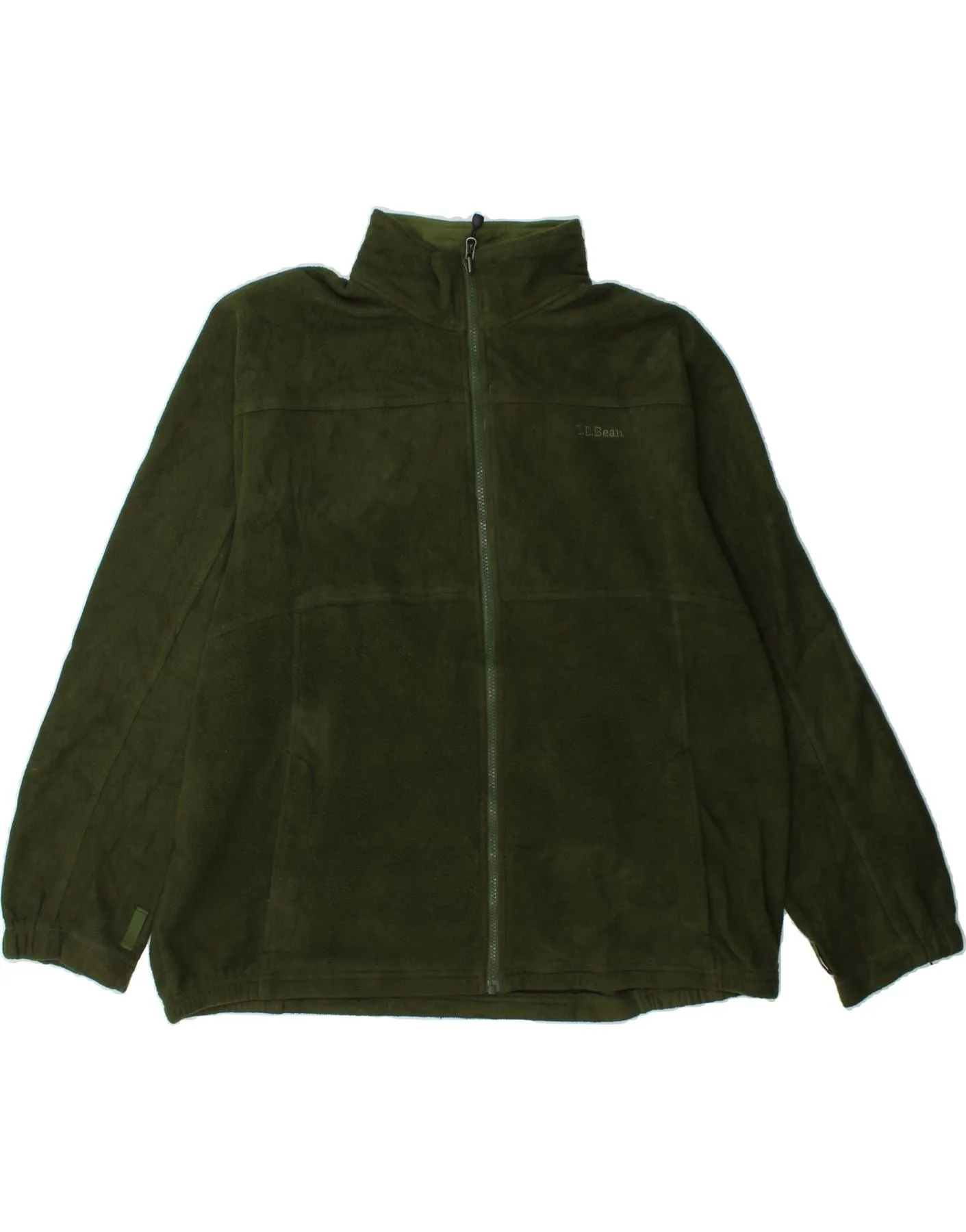 IZOD Mens Fleece Jacket UK 44 2XL Green Polyester