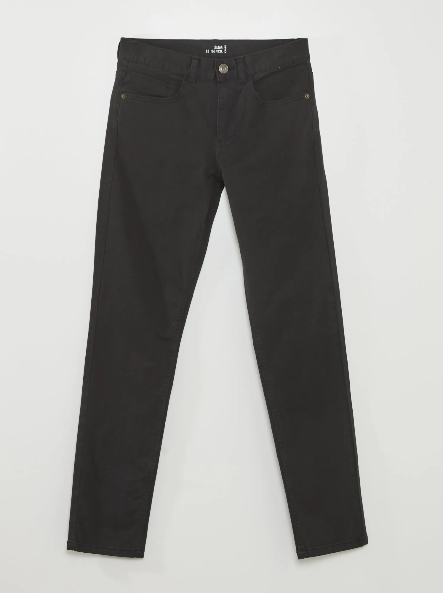 Jeans slim 5 tasche - L32 - NERO