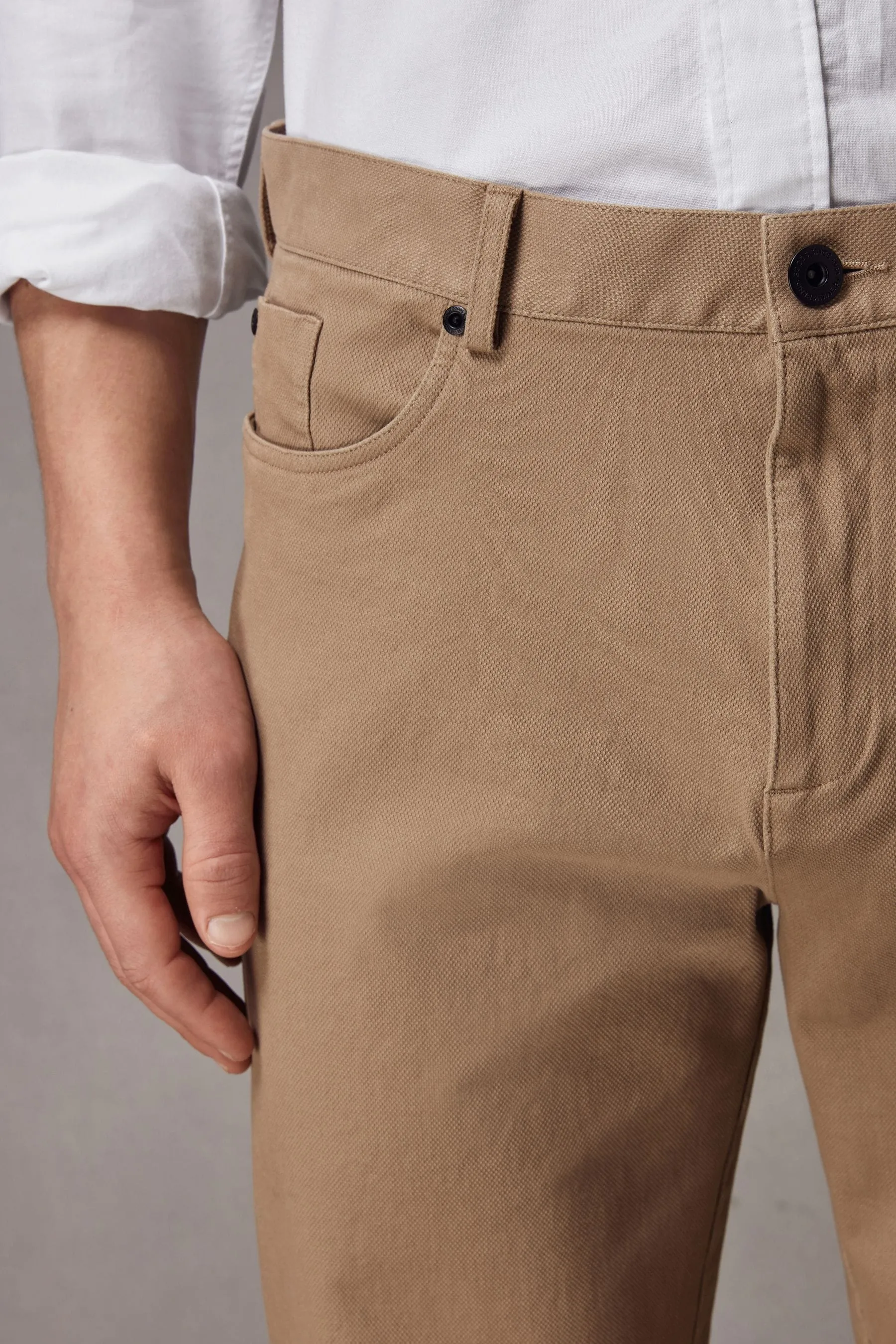Jeans testurizzati Pantaloni elasticizzati