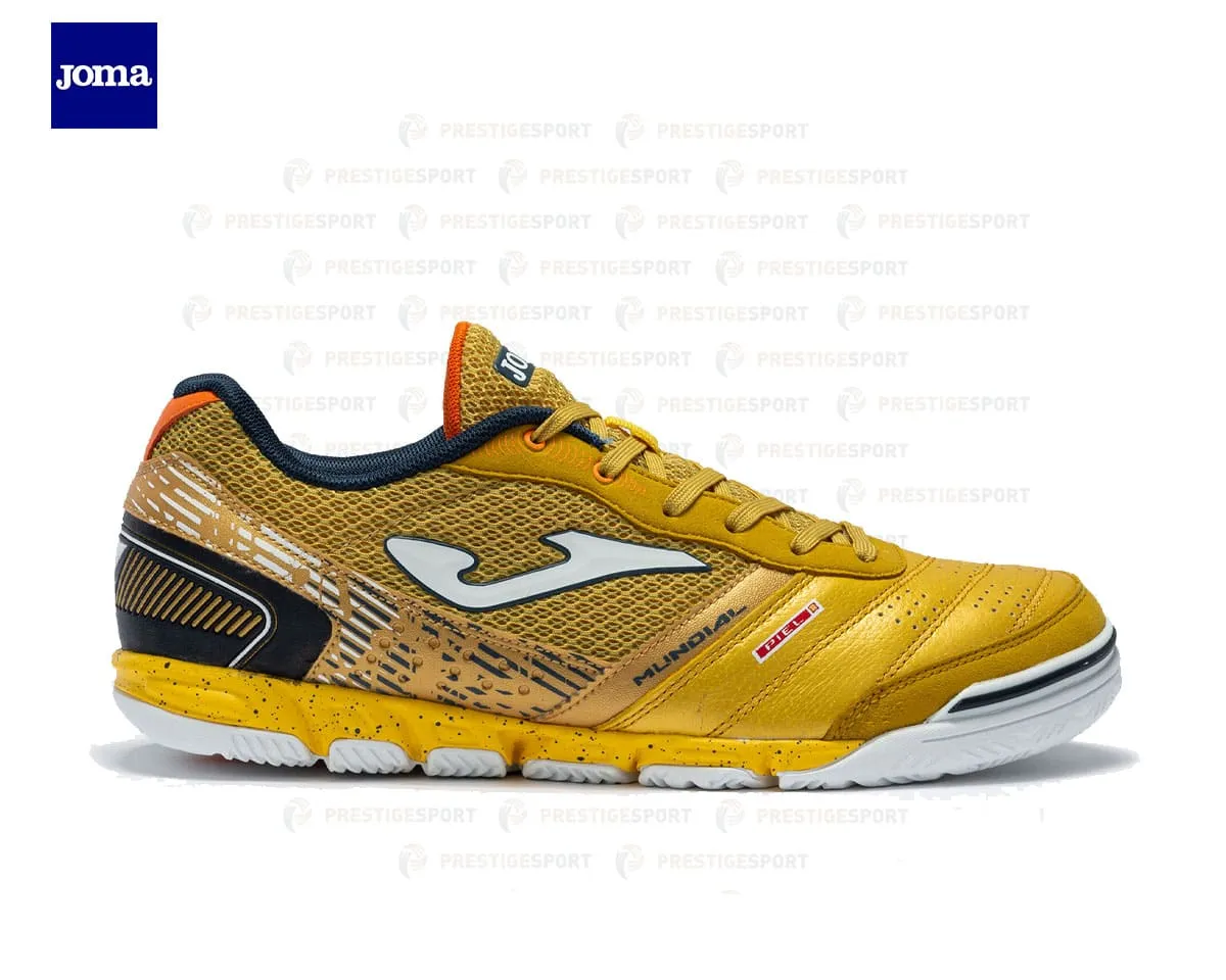 JOMA MUNDIAL 2218 ORO SCARPA CALCIO A 5 INDOOR