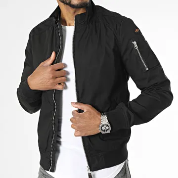 Kenny SLIM FIT Giacca con zip Nero