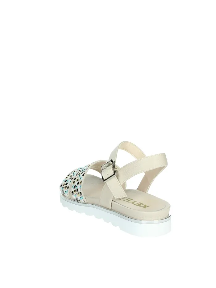 KEYS  SANDALI BASSI K-9662 BEIGE