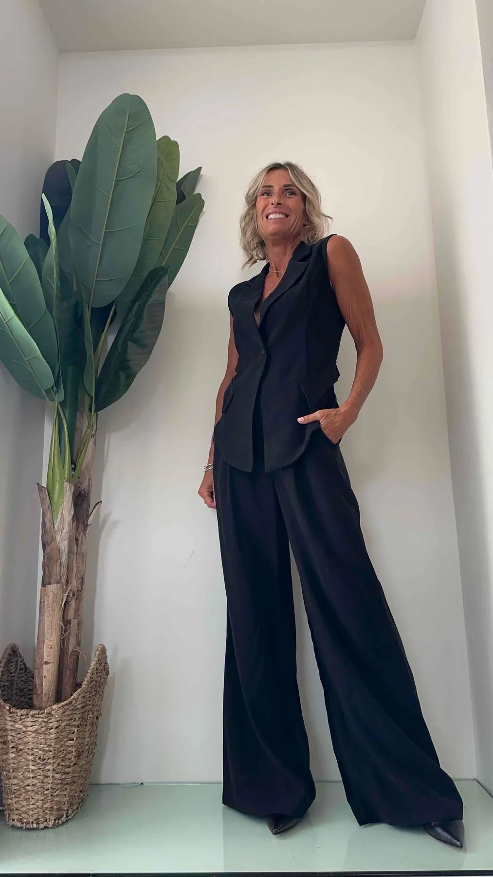LALTERNATIVASTYLE - 1955P26 - GILET CUPRO PIU' LUNGO DAVANTI