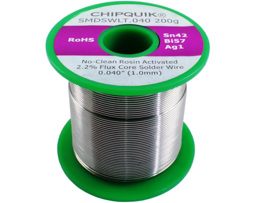 Lega saldante CHIPQUIK, Ø 1mm, punto fusione 138°C