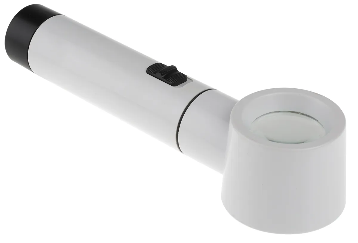 Lente di ingrandimento RS PRO, ingrandimento 8X, Ø 35mm, con luce