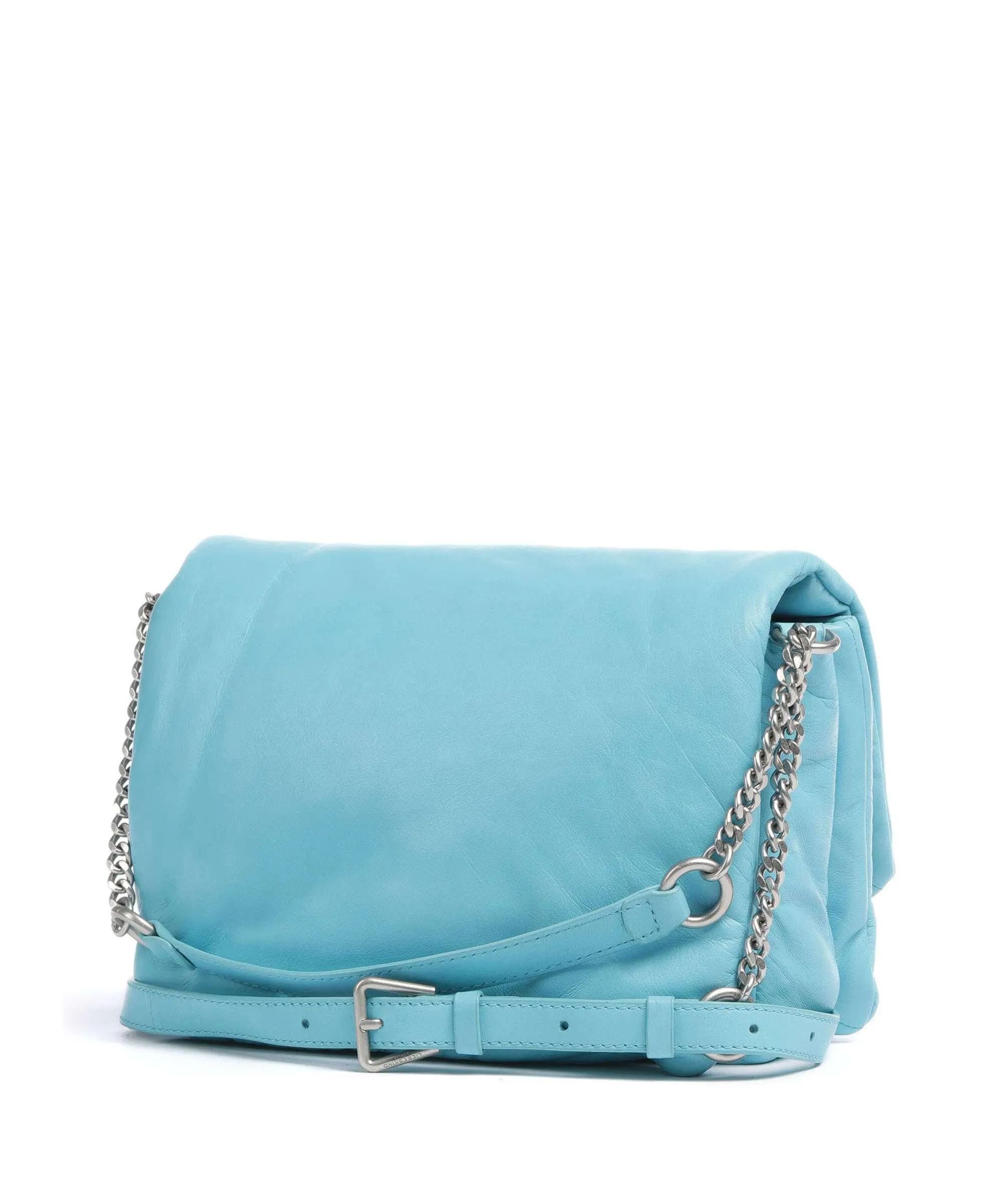  Liebeskind Helene Lamb Gstaad M Borsa a tracolla pelle a grana fine blu chiaro  