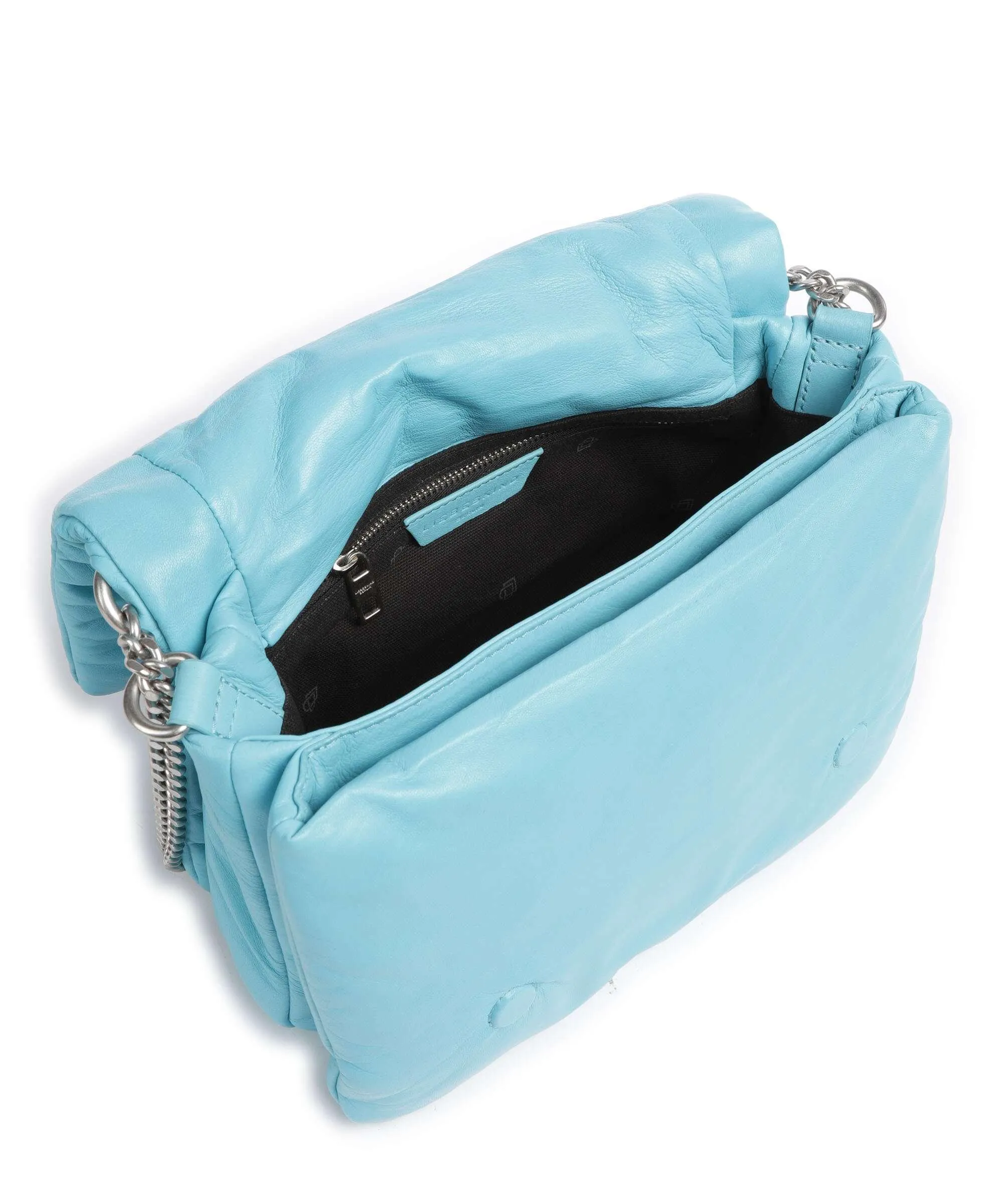  Liebeskind Helene Lamb Gstaad M Borsa a tracolla pelle a grana fine blu chiaro  