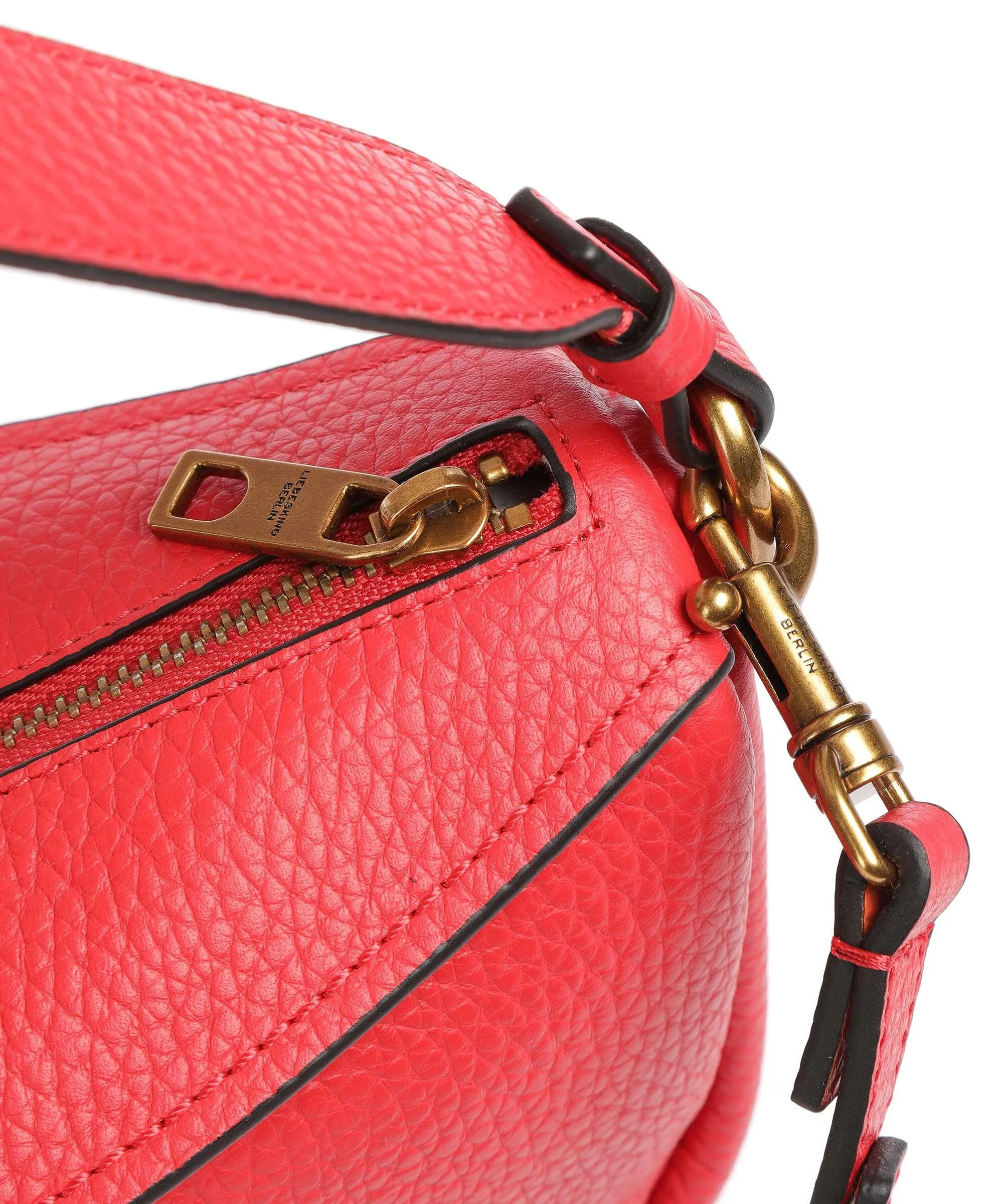  Liebeskind Melli Heavy Pebble S Borsa hobo pelle di vacchetta grana rosso  