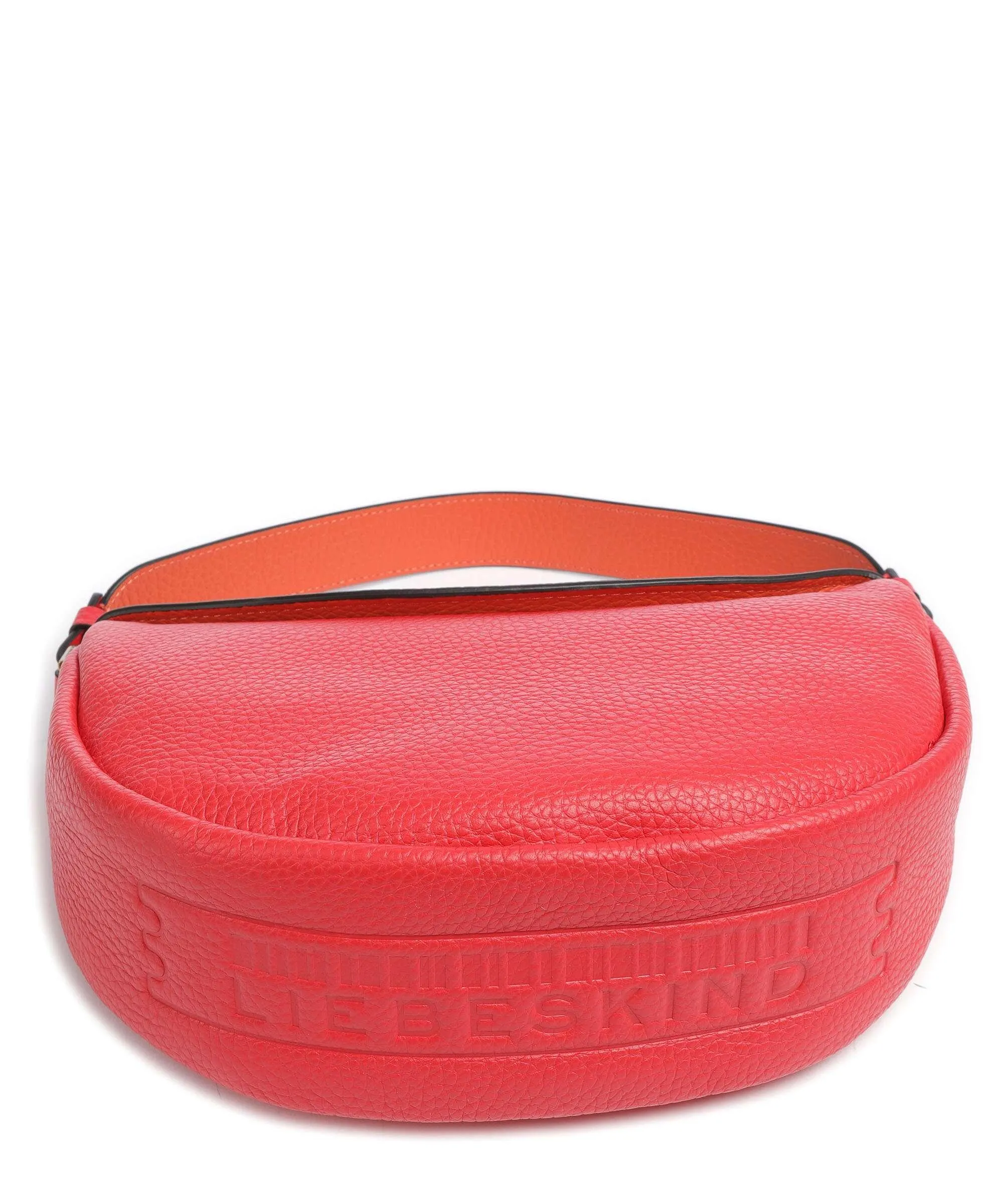  Liebeskind Melli Heavy Pebble S Borsa hobo pelle di vacchetta grana rosso  