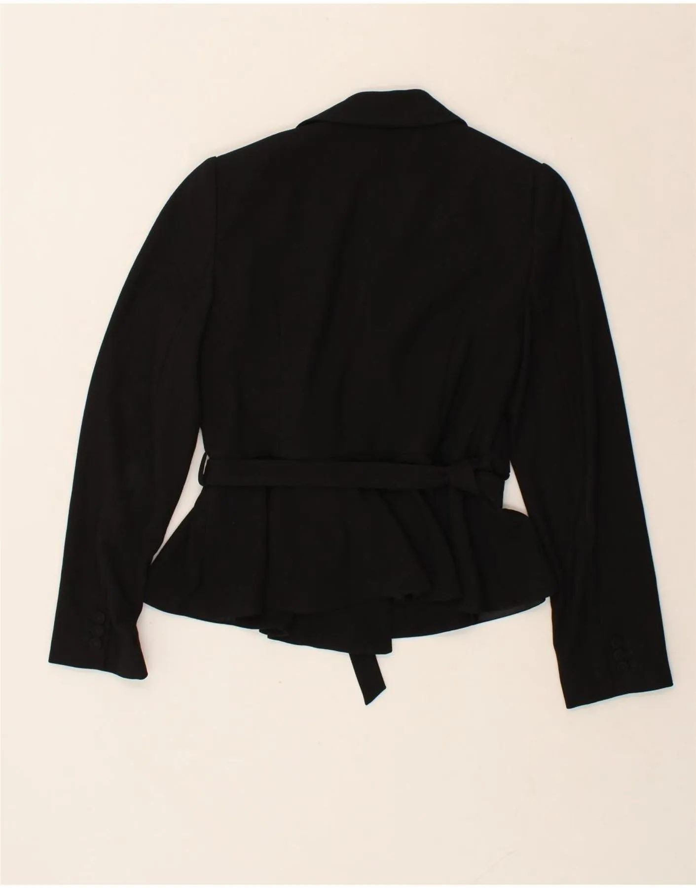 L.K. BENNETT Womens Double Breasted Blazer Jacket UK 14 Medium Black