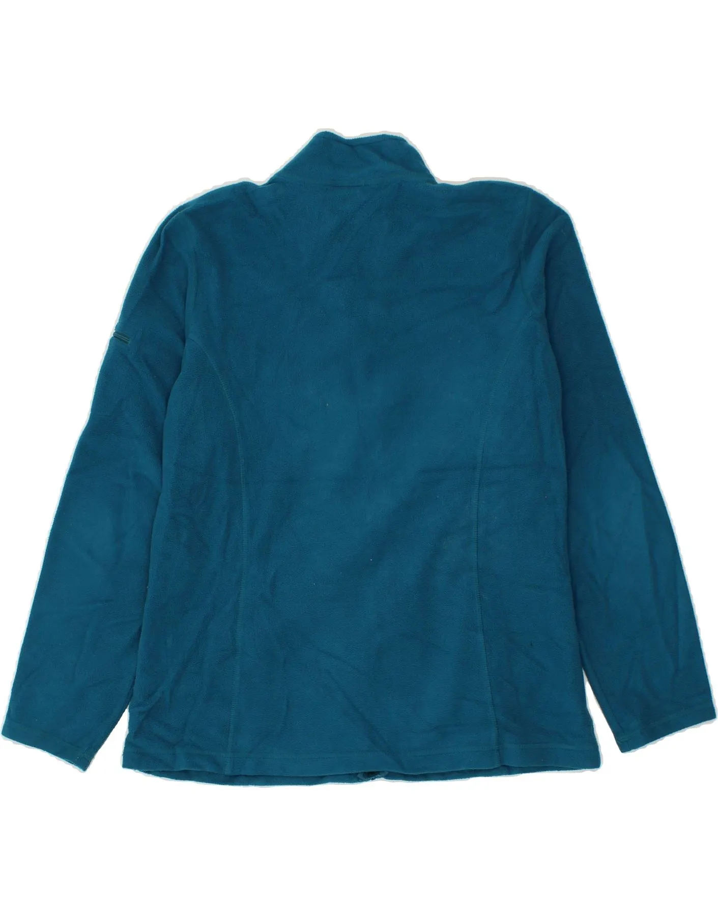 L.L.BEAN Womens Fleece Jacket UK 14 Large Blue Polyester