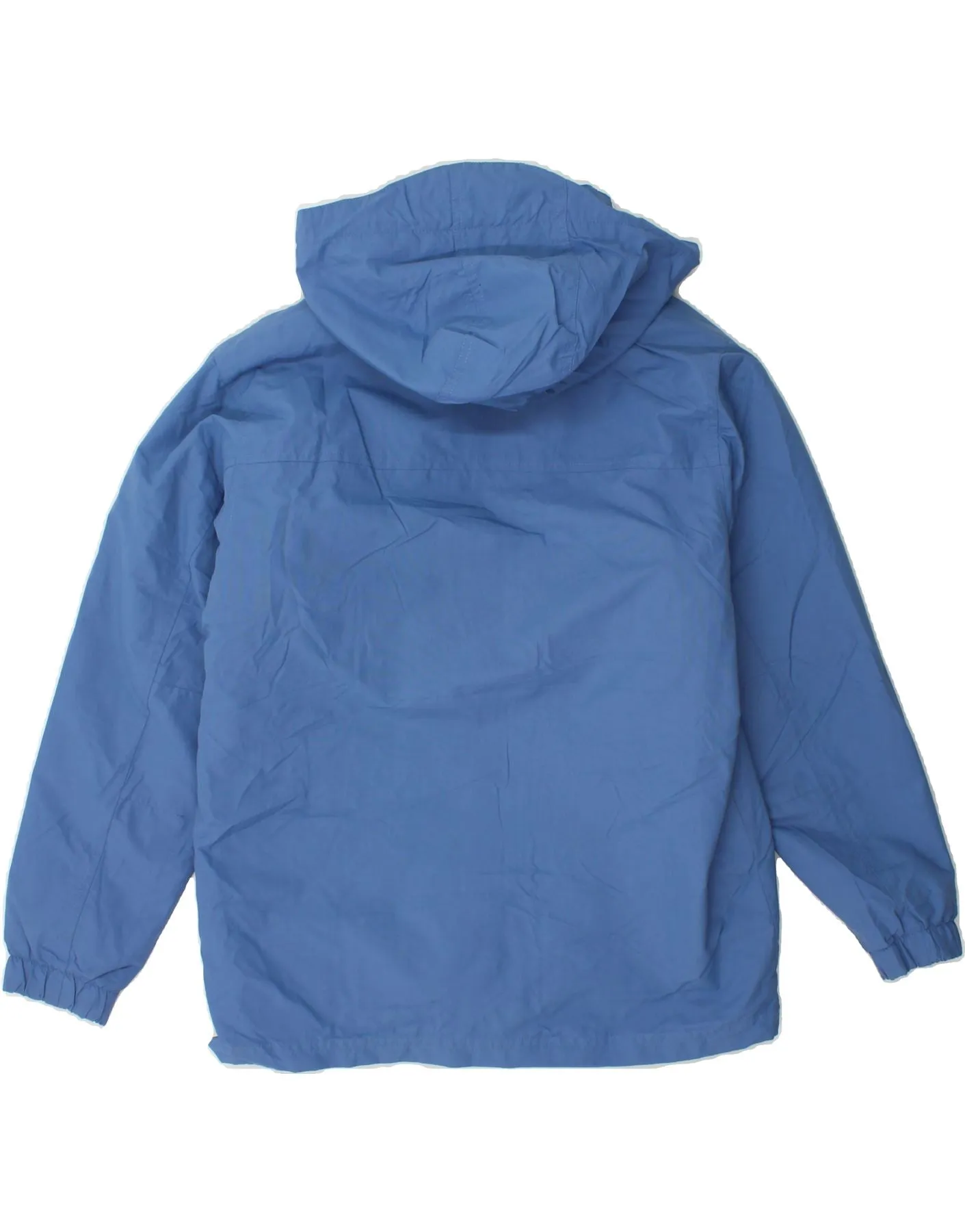 L.L.BEAN Womens Loose Fit Hooded Windbreaker Jacket UK 10 Small Blue
