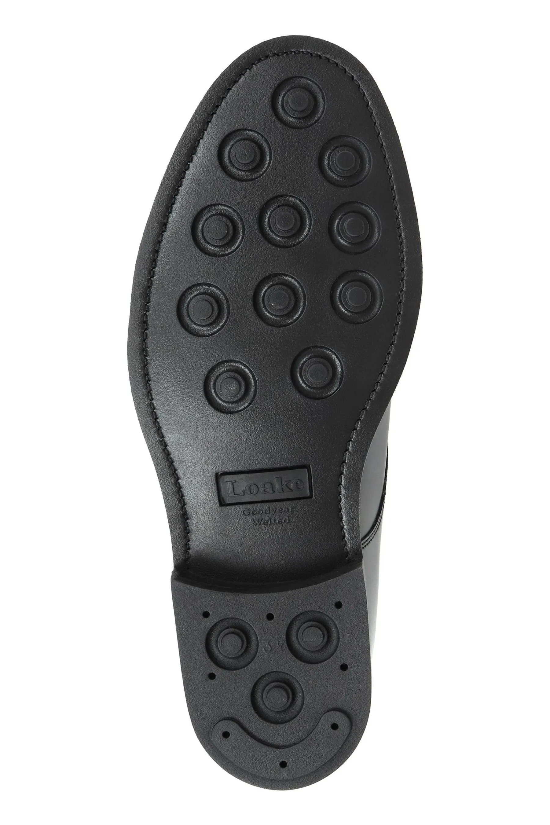 Loake by Jones - Bootmaker Apache Uomo Goodyear - Vestibilità ampia Scarpe Derby in pelle rinforzata    