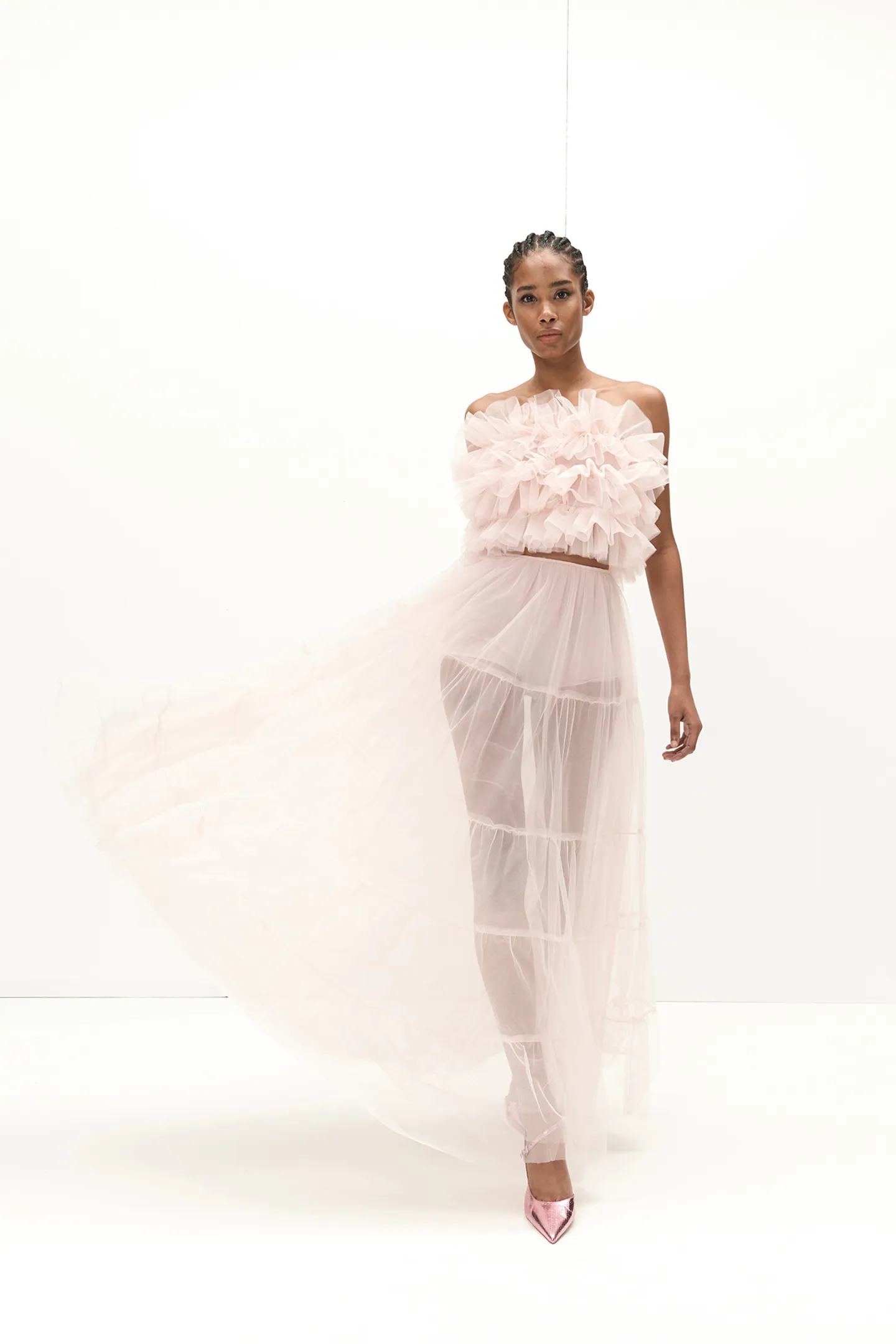 LONG SKIRT IN TULLE