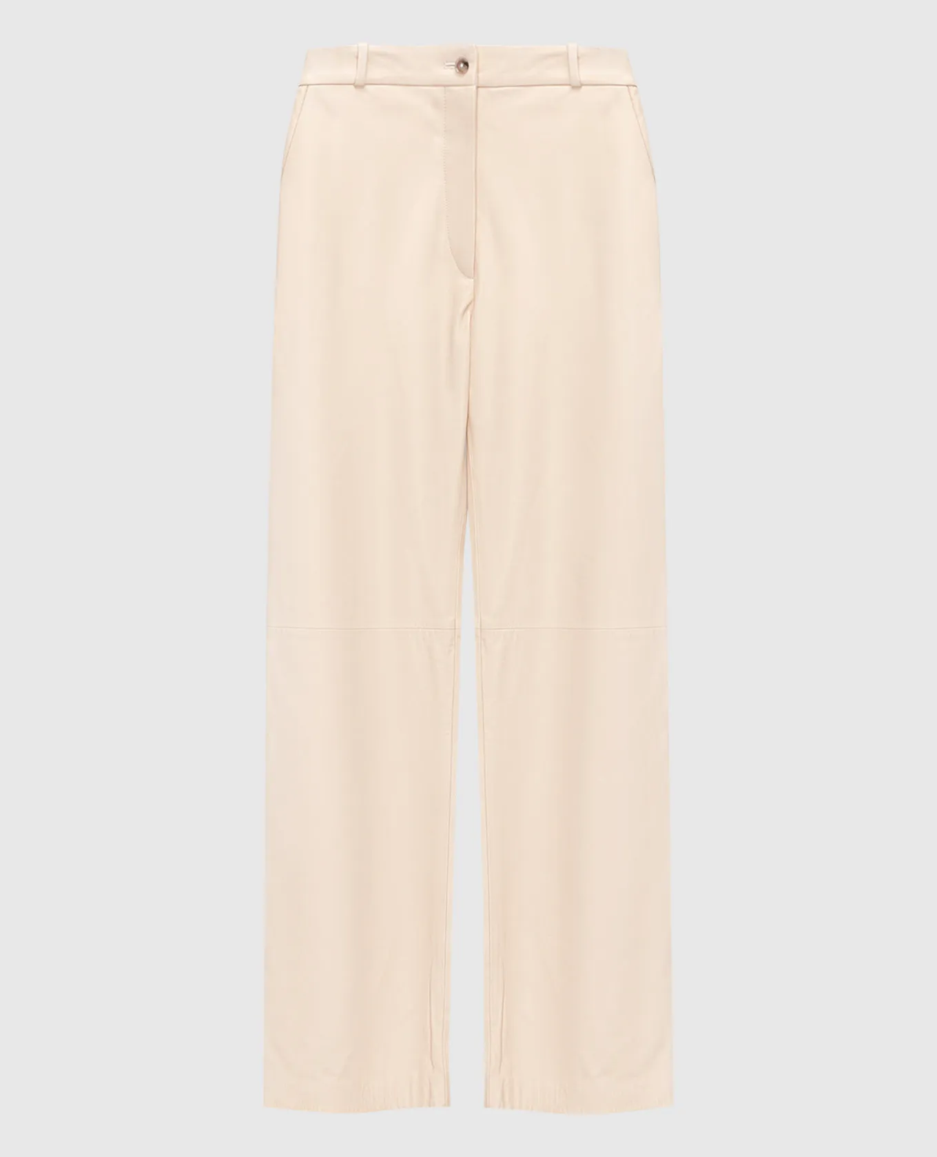 Lou Lou Studio Pantaloni in pelle beige Noro NORO