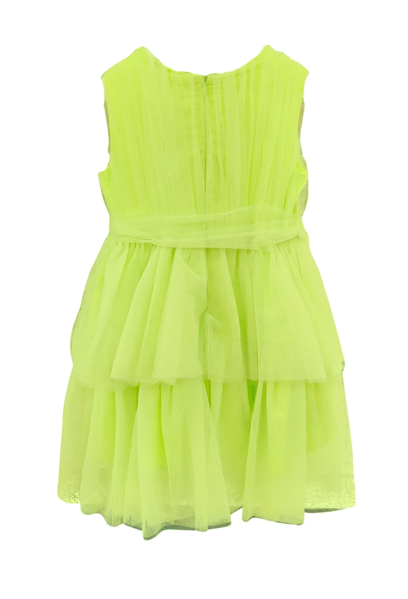 LULU  abito tulle lime