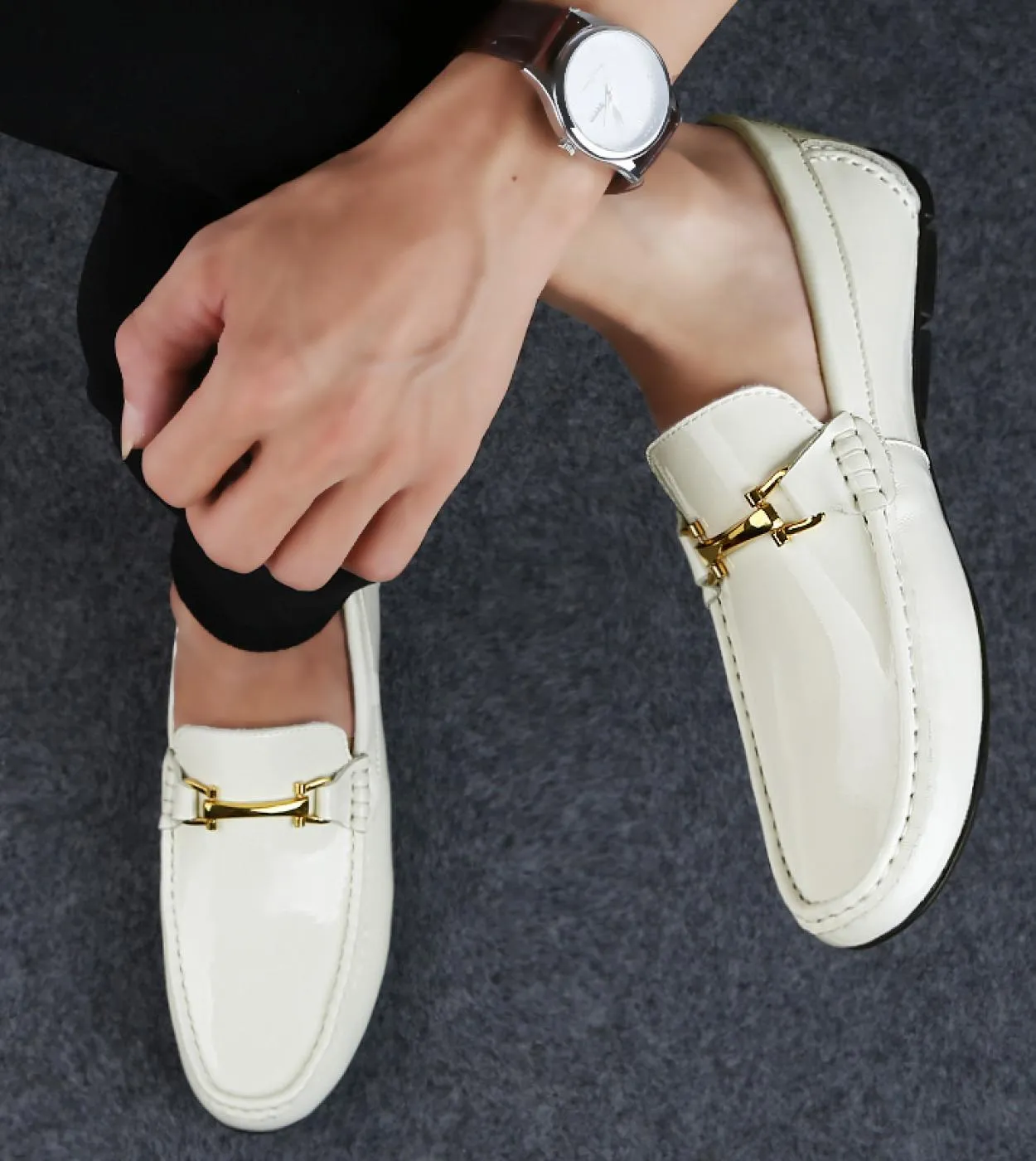 Luxe Vera Pelle Scarpe Uomo Autunno Estate Traspirante Business Office Mens Mocassini Marca Oxford di lusso Abito casual S