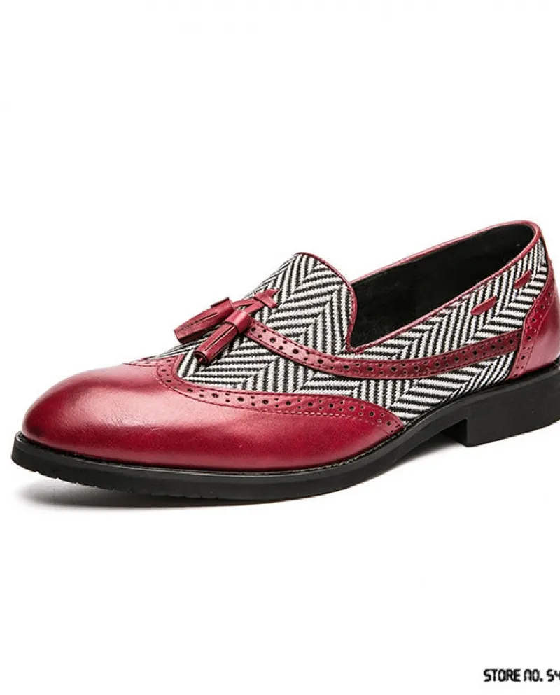 Luxury Britain Designer Mens nappe a punta Patchwork Scarpe da sera da sposa Appartamenti Mocassini casual Abito formale Zapatos