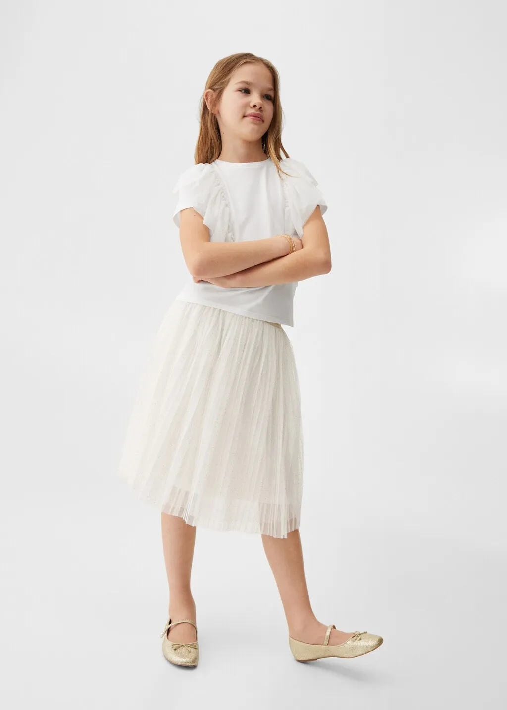 Maglietta tulle lucida