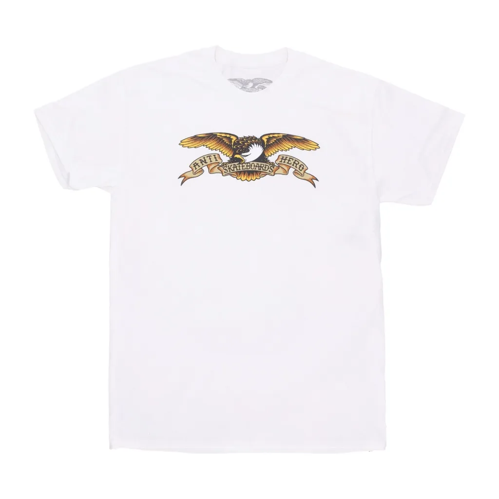 maglietta uomo basic eagle tee WHITE/BLACK MULTI COLOUR PRINT