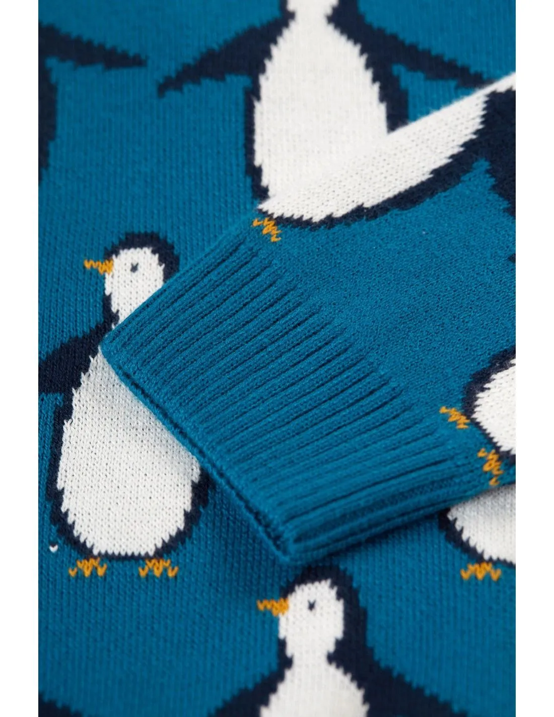 MAGLIONCINO BIMBI IN COTONE BIO "PINGUINI"