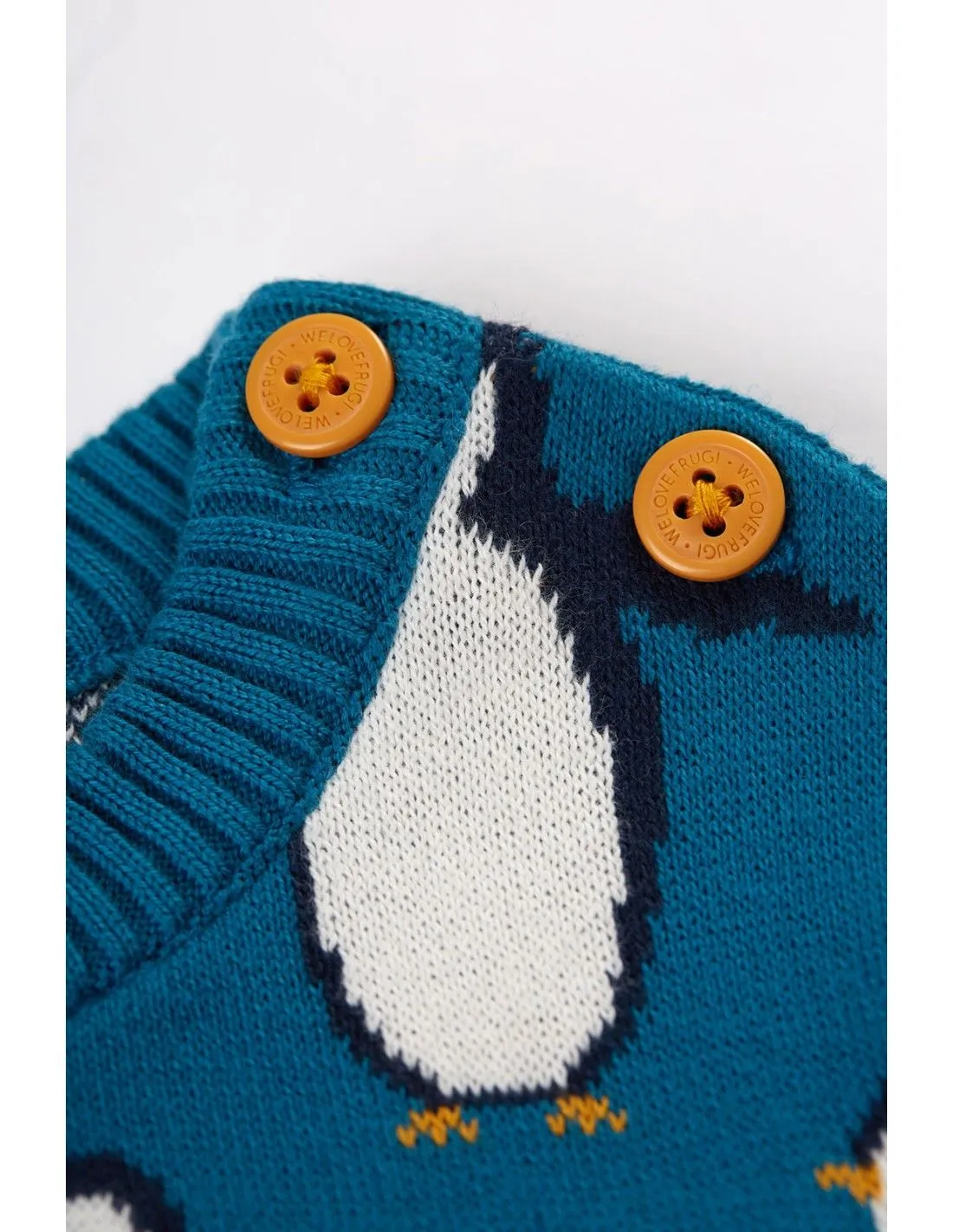 MAGLIONCINO BIMBI IN COTONE BIO "PINGUINI"