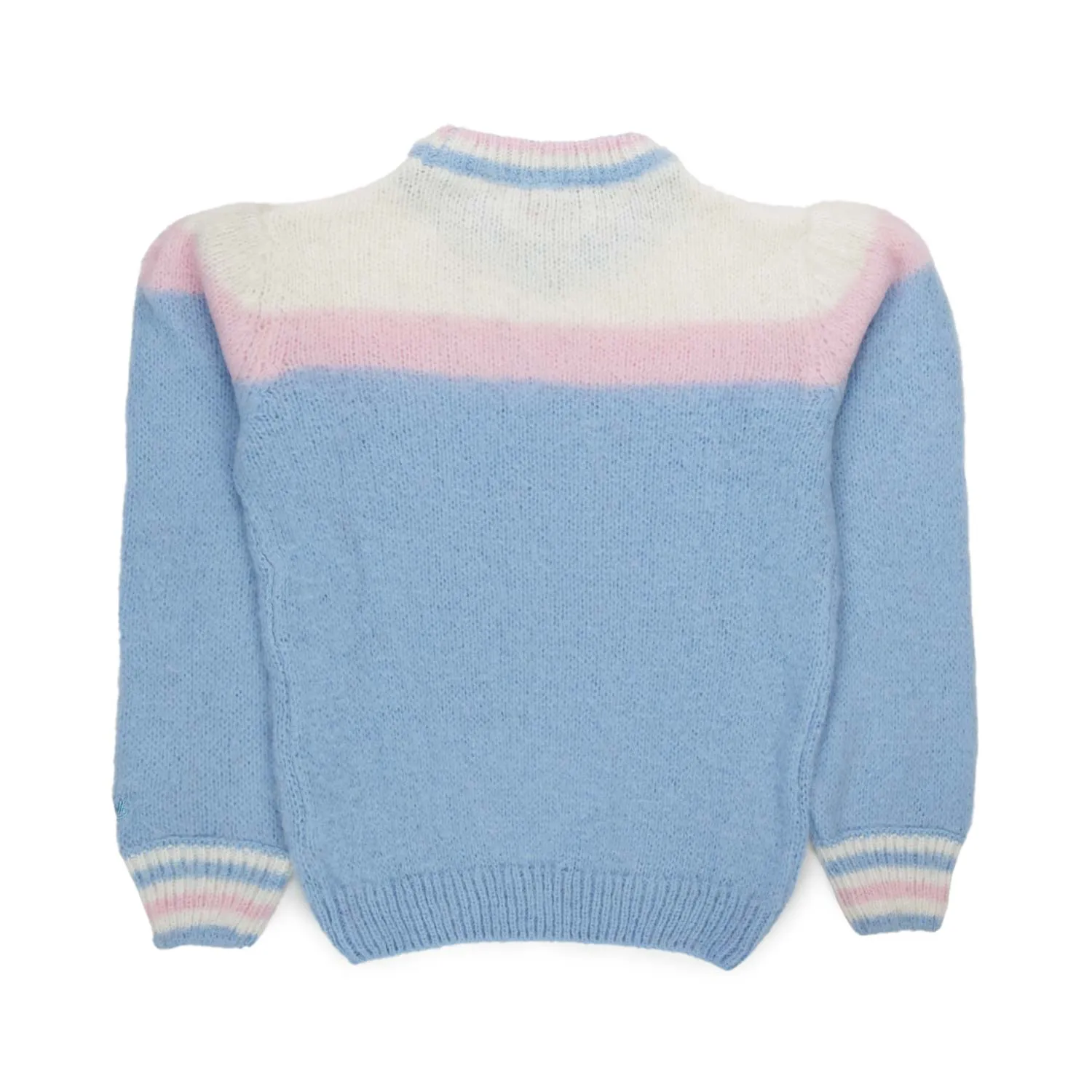 Maglione Alpaca Celeste Bambina E Teenager