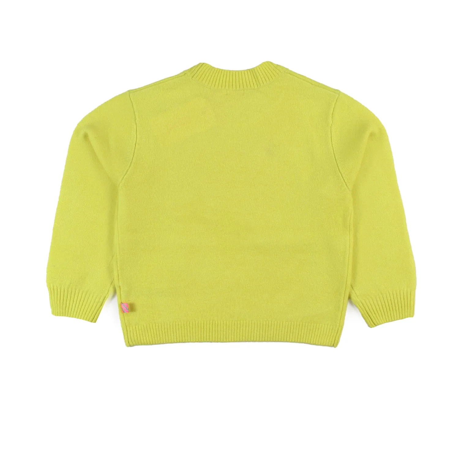 Maglione Billieblush Giallo Fluo E Multicolor