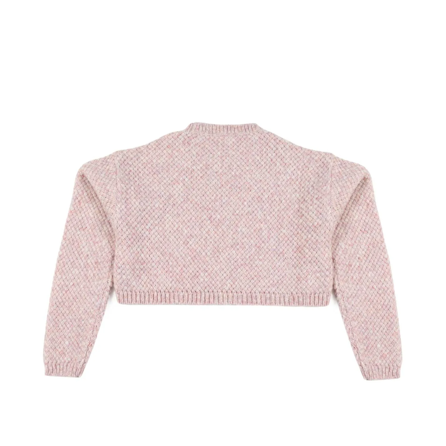 Maglione Cropped Rosa Bambina E Teenager