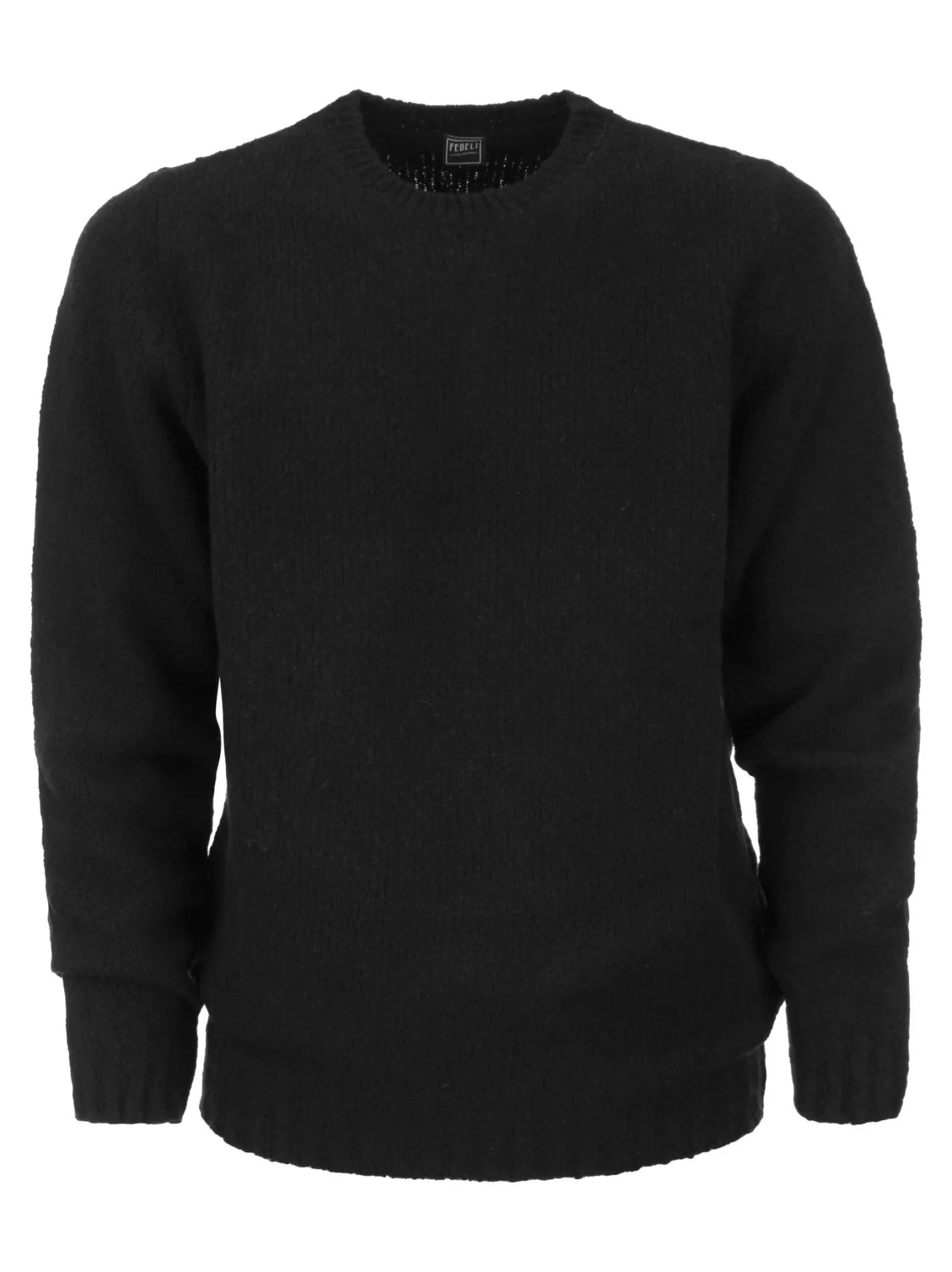 Maglione girocollo in lana e cachemire