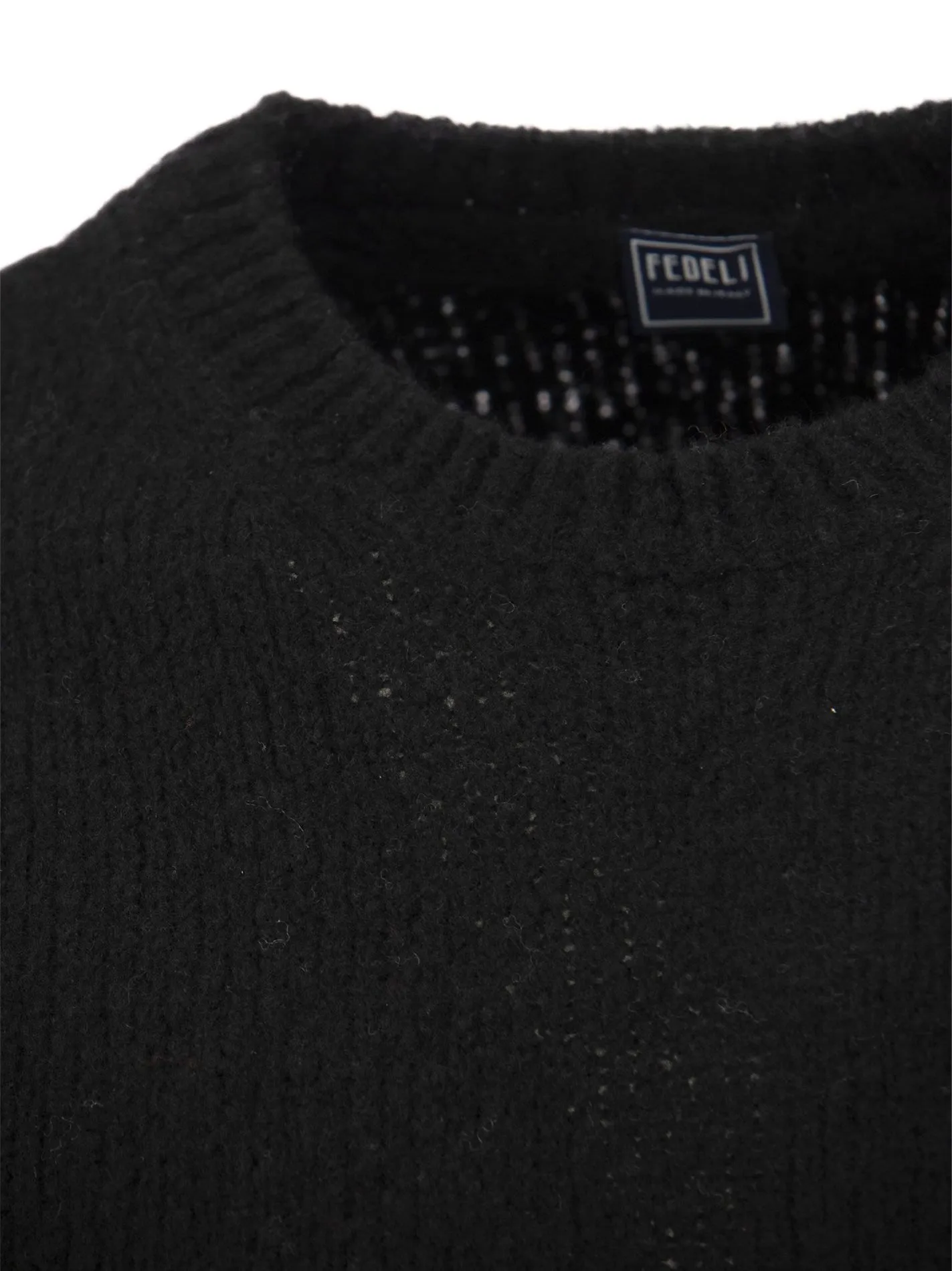 Maglione girocollo in lana e cachemire