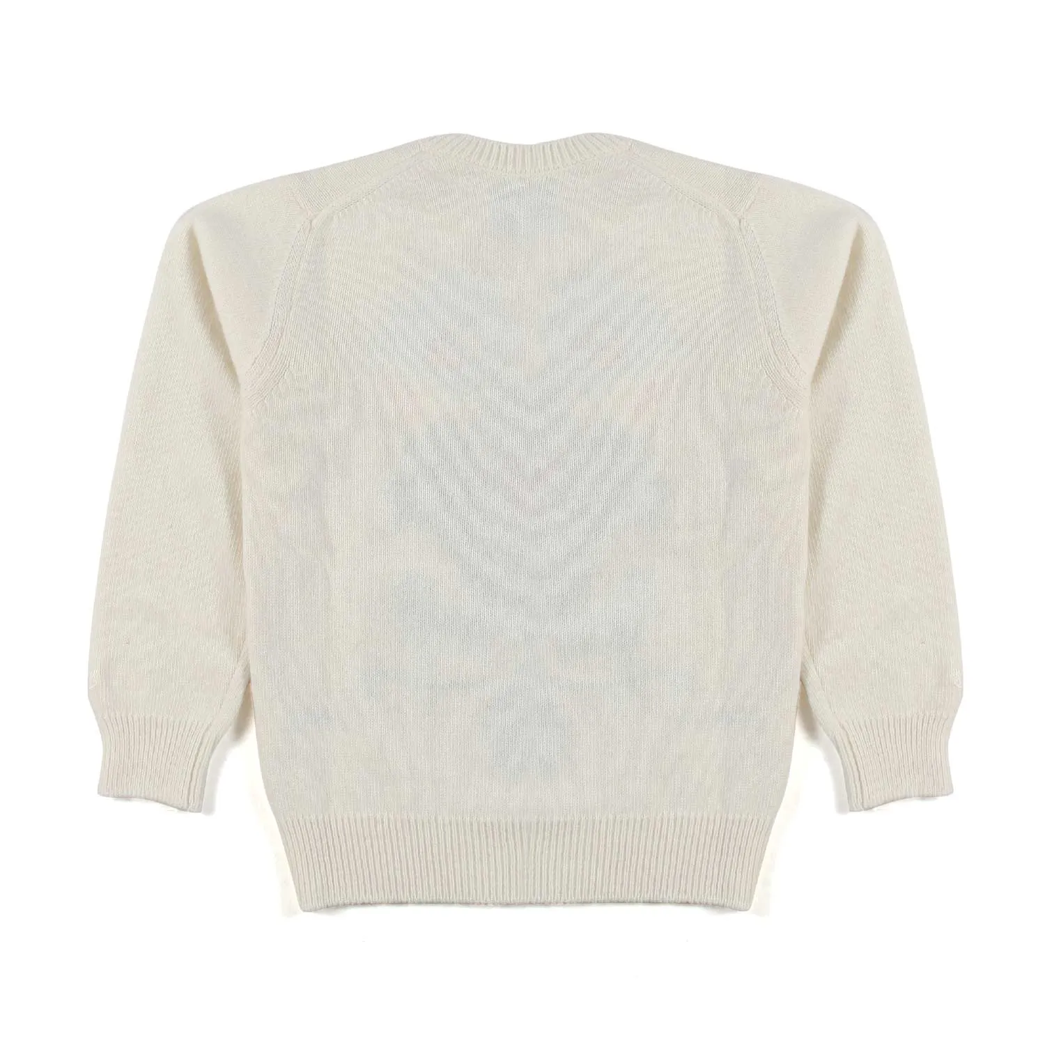 Maglione Natalizio Panna Con Minnie Bambina
