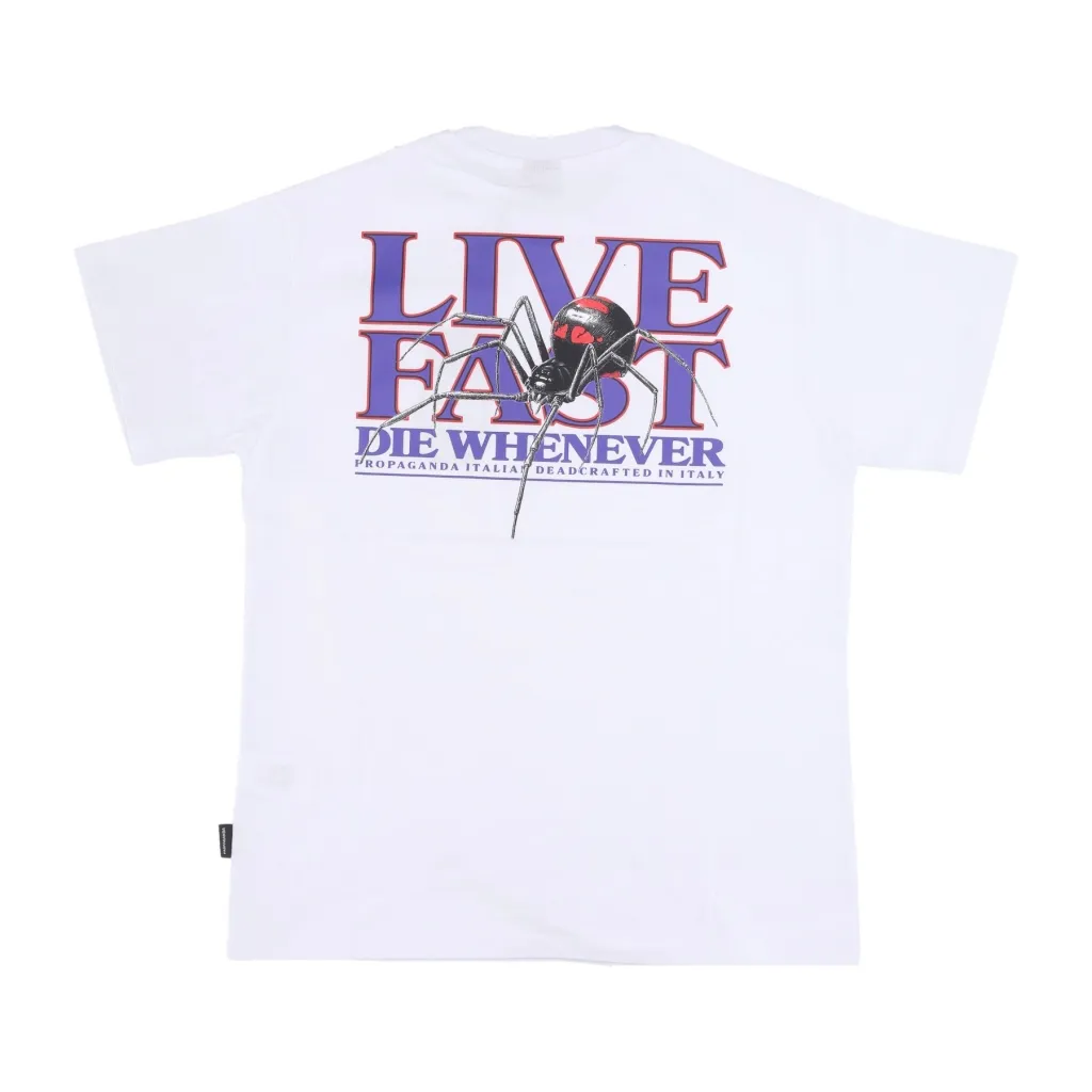 maglione uomo live fast tee WHITE