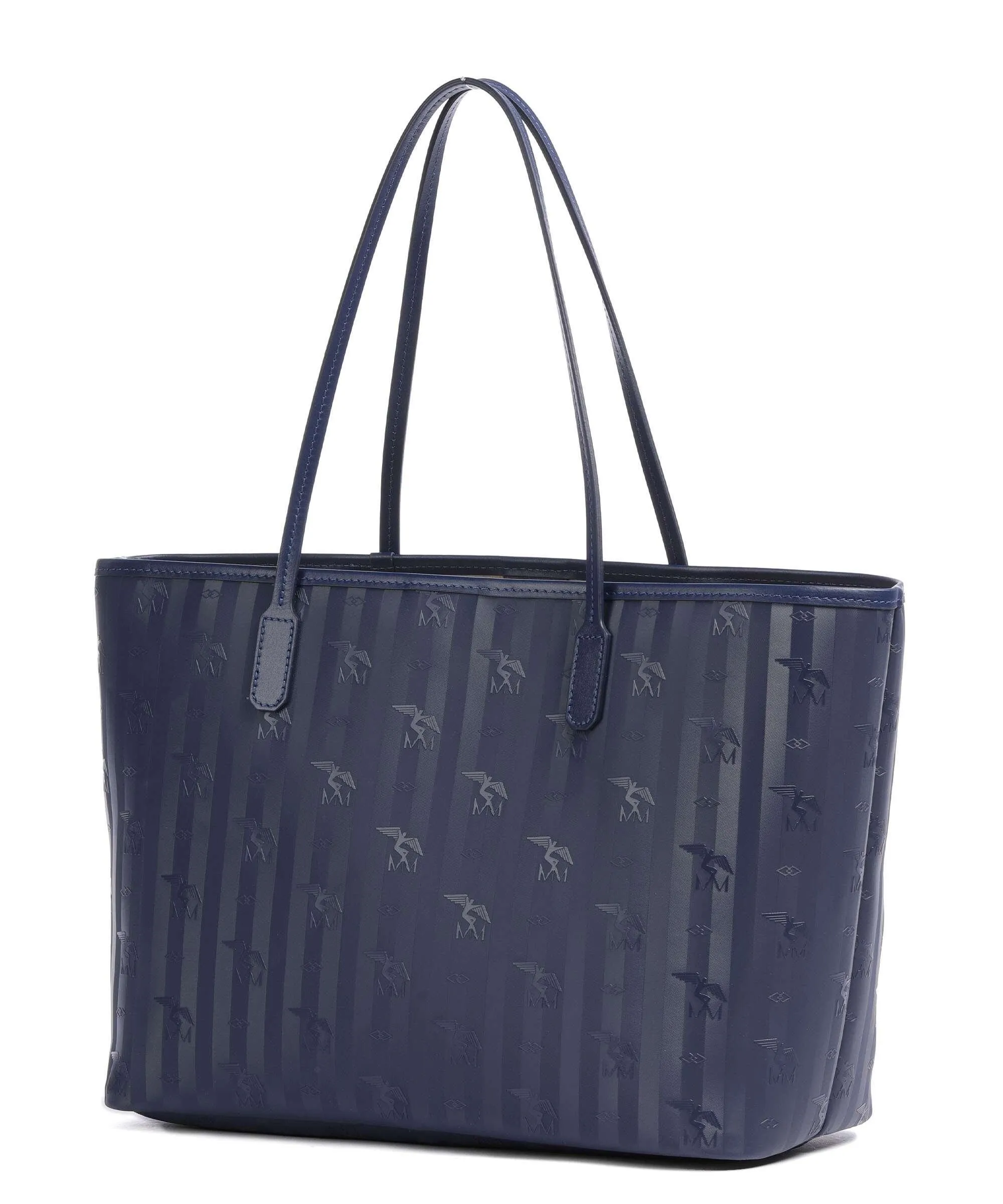  Maison Mollerus Vinerus Bern Borsa shopper tela blu scuro  