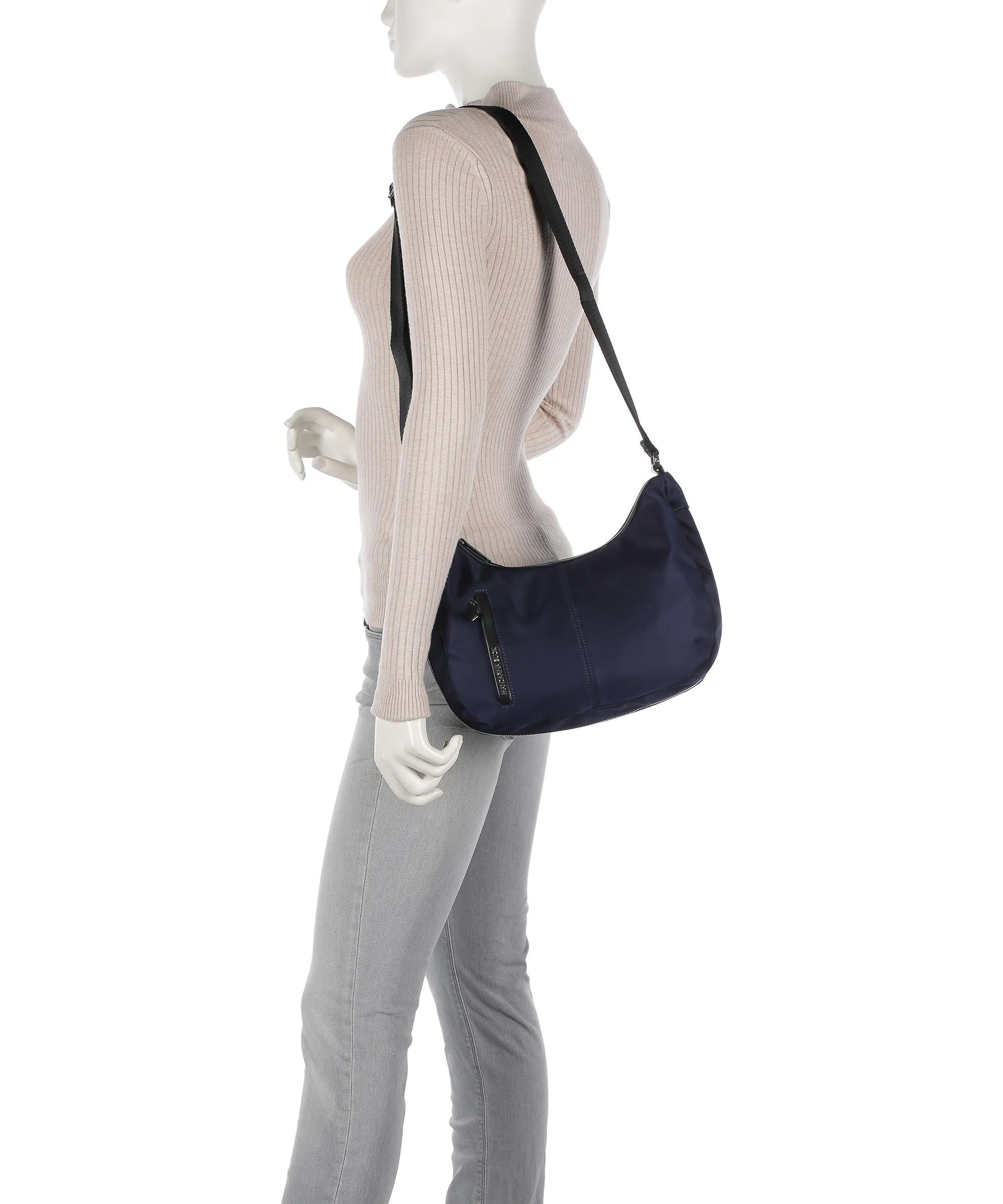  Mandarina Duck Hunter Borsa hobo nylon blu scuro  