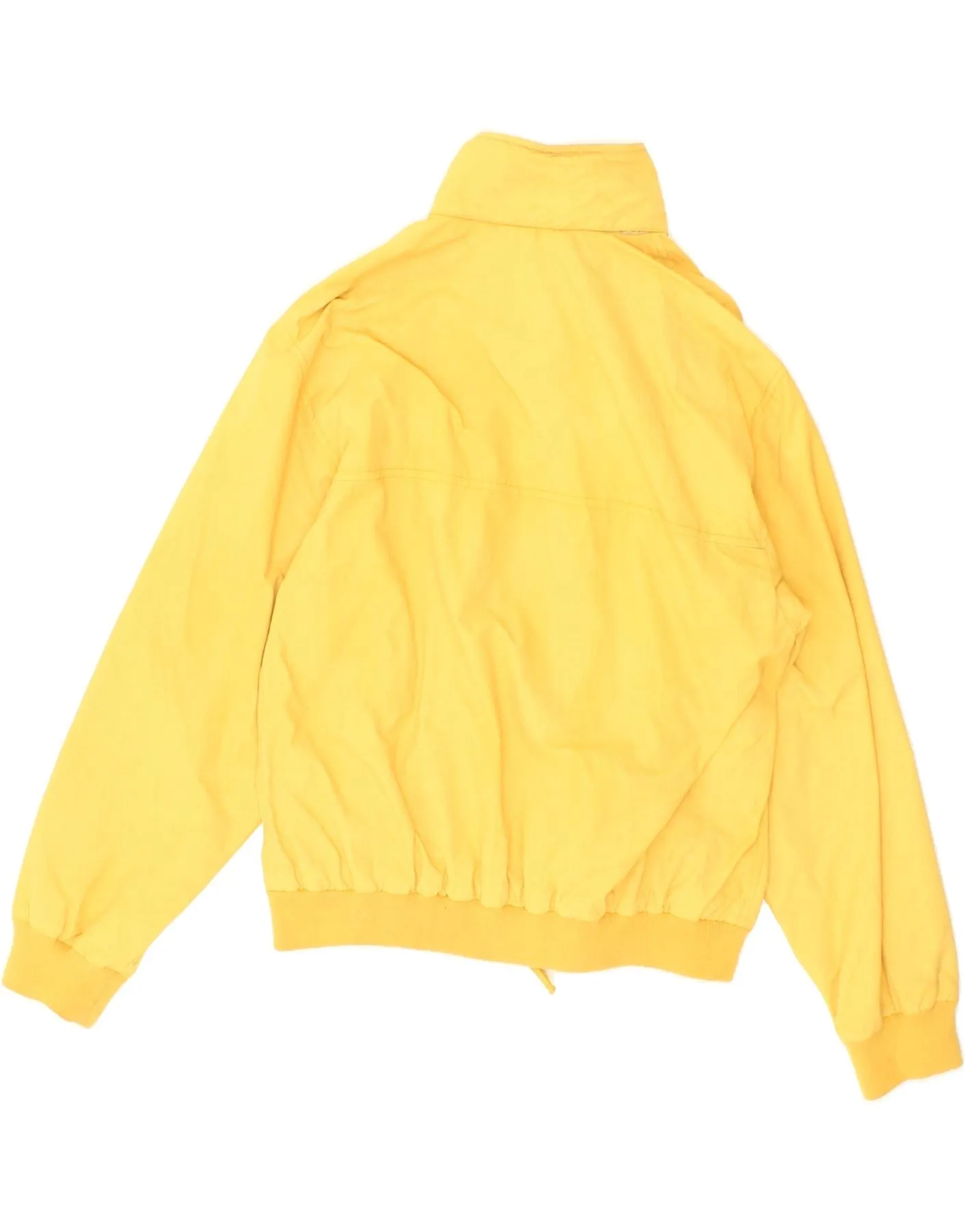MARINA YACHTING Mens Bomber Jacket IT 48 Medium Yellow Polyamide
