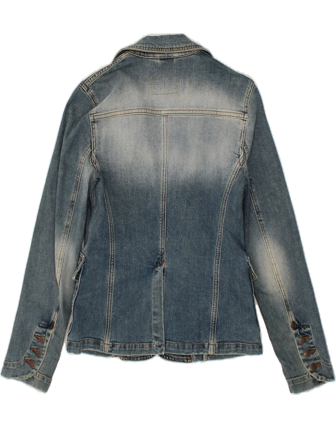MASSIMO DUTTI Womens Denim Jacket EU 40 Medium Blue Cotton