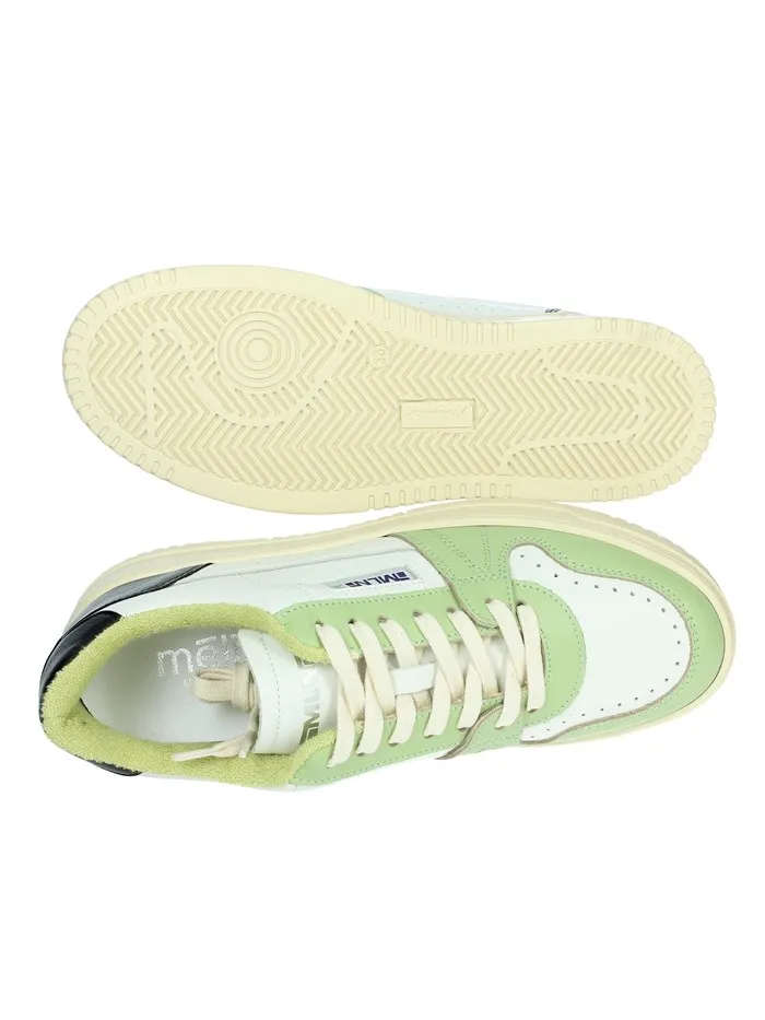 MELINE  SNEAKERS BASSA DB70 BIANCO/VERDE