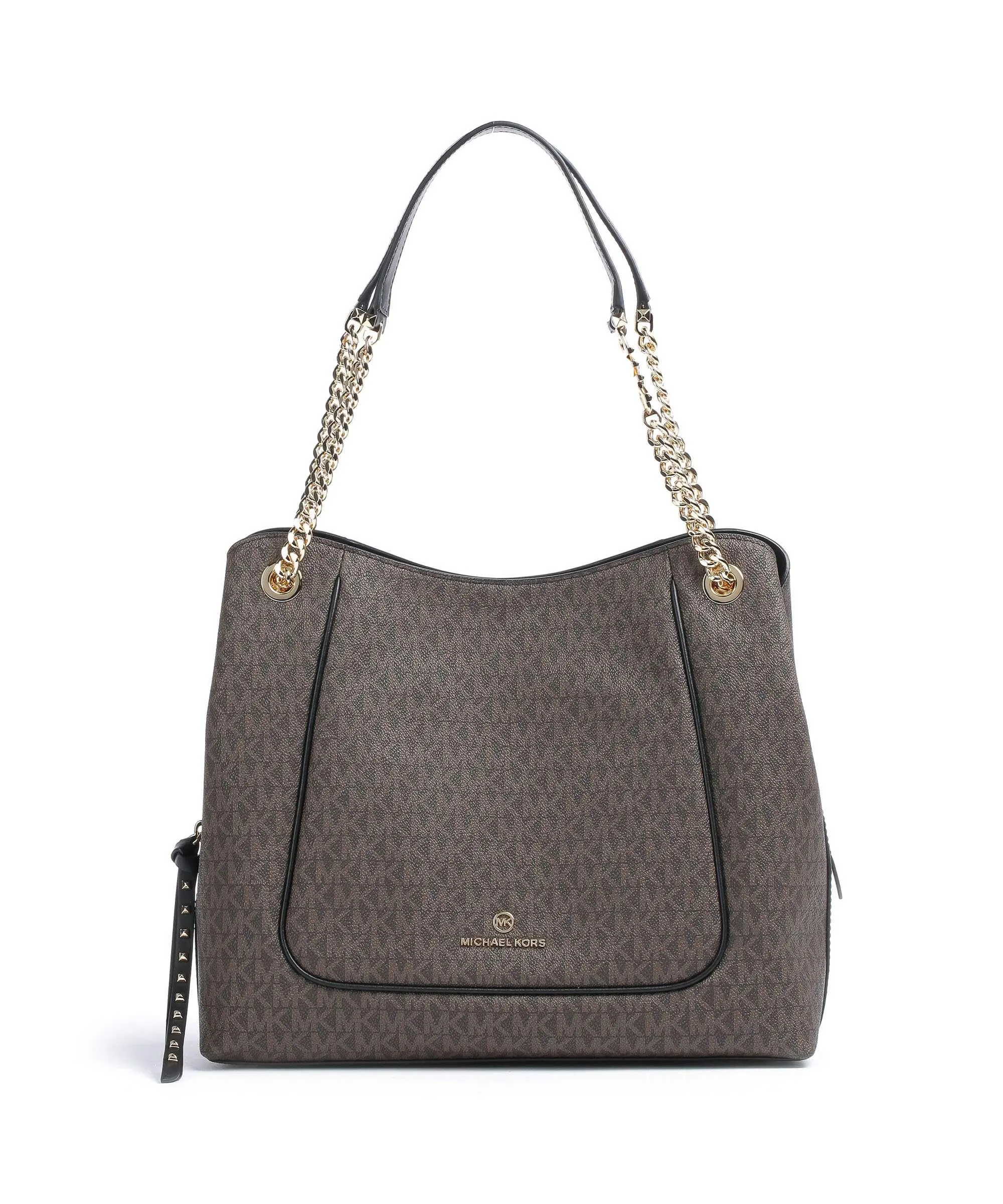  Michael Kors Piper Borsa hobo tela marrone scuro  